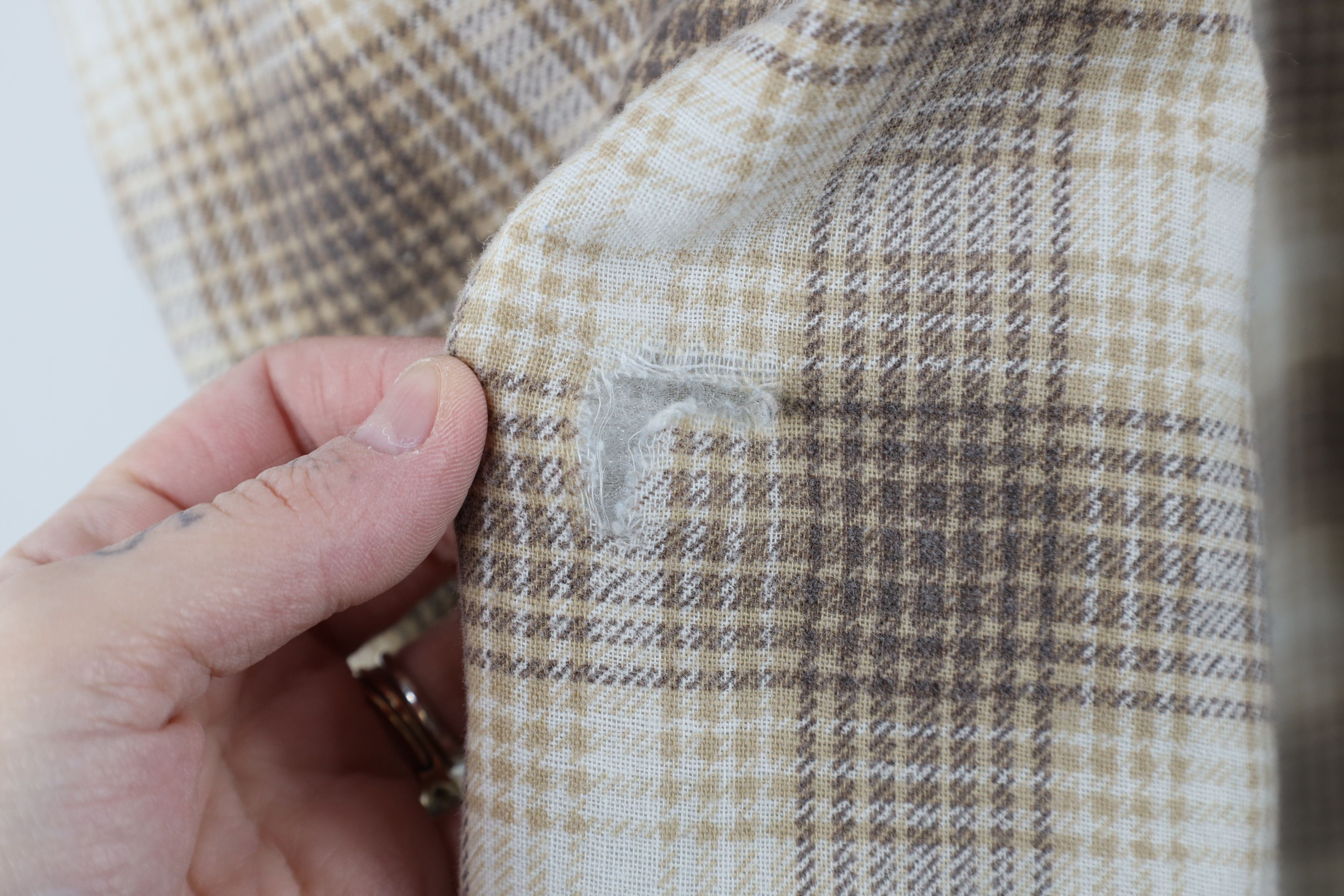 Vintage Vintage 70s Streetwear Flannel Shirt Jacket Plaid USA Size US XL / EU 56 / 4 - 4 Thumbnail