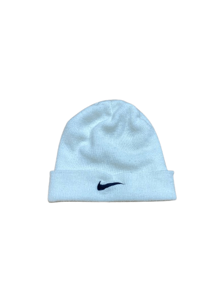 Nike Vintage Nike White Beanie Hat Size ONE SIZE - 1 Thumbnail