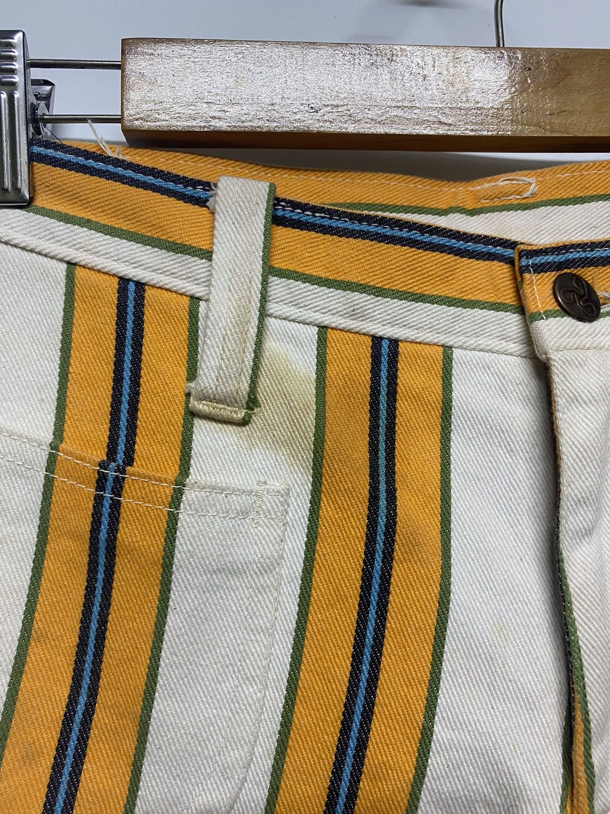 Japanese Brand × Vintage Vintage GAYTOGS Flare Leg Stripes Kicky Craze in Gay Size US 28 / EU 44 - 16 Thumbnail
