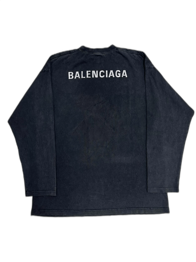 Balenciaga vintage balenciaga distressed long sleeve shirt Size US M / EU 48-50 / 2 - 1 Thumbnail