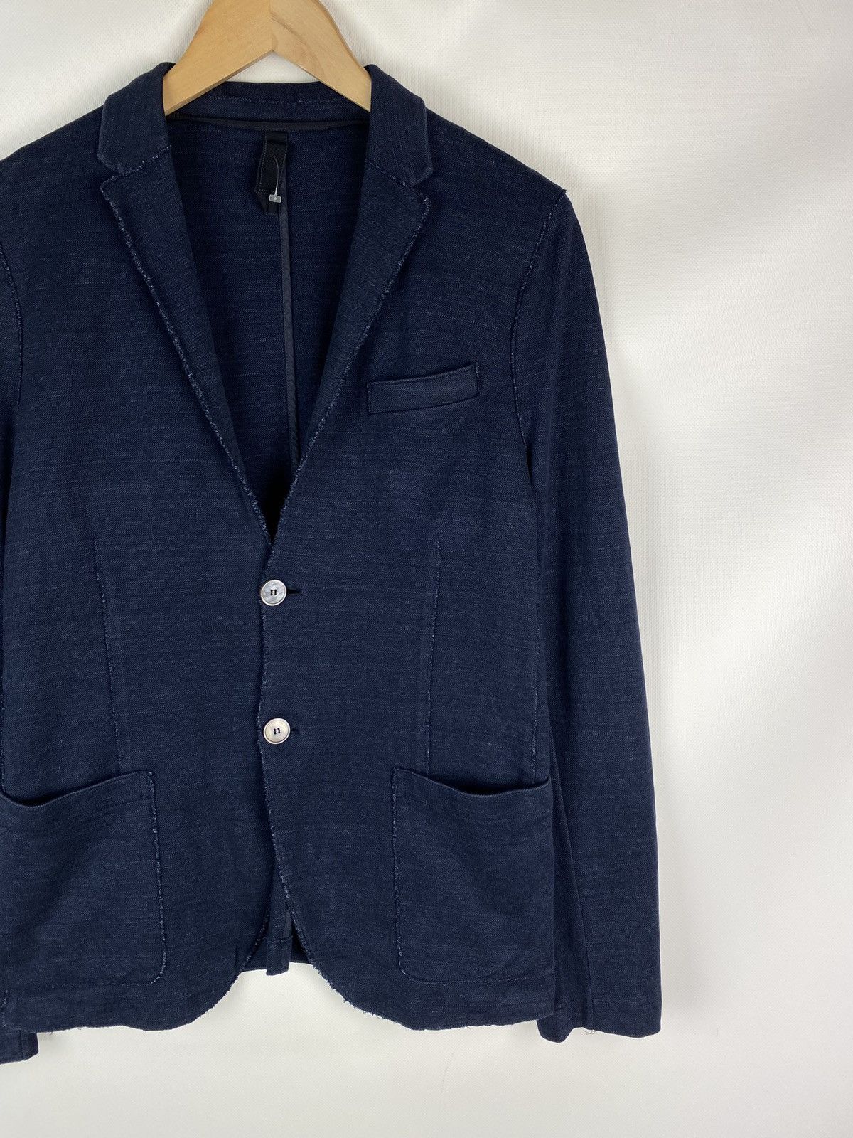 Harris Wharf London Harris Wharf London cotton linen unlined blazer jacket Size 40R - 3 Thumbnail