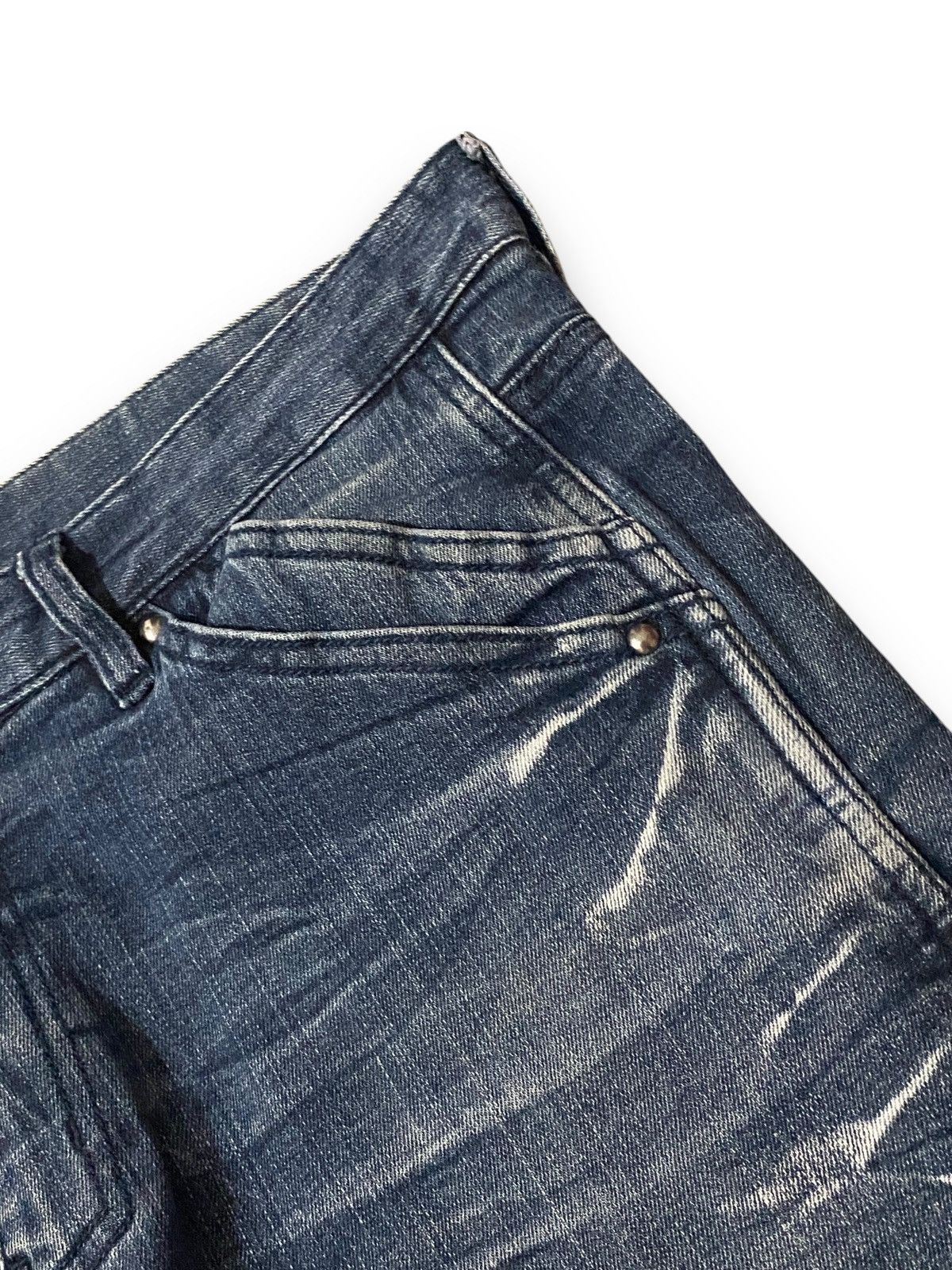 Japanese Brand × Le Grande Bleu (L.G.B.) × semanticdesign Japan Semantic Design Lightning Bleached Pattern Jeans Denim Size US 36 / EU 52 - 6 Thumbnail