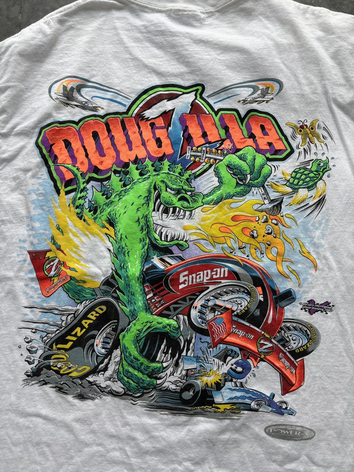 Vintage Vintage Y2K Snap On Dougzilla Graphic Tee Size US XL / EU 56 / 4 - 2 Thumbnail