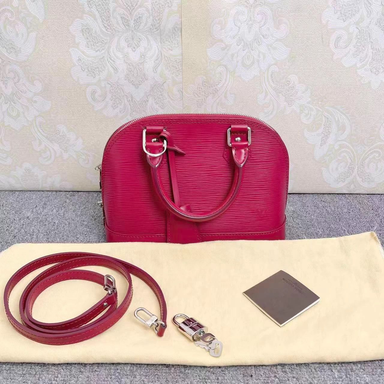 Louis Vuitton Louis Vuitton Rose Epi Alma BB Shoulder Bag 98% New Size ONE SIZE - 1 Thumbnail