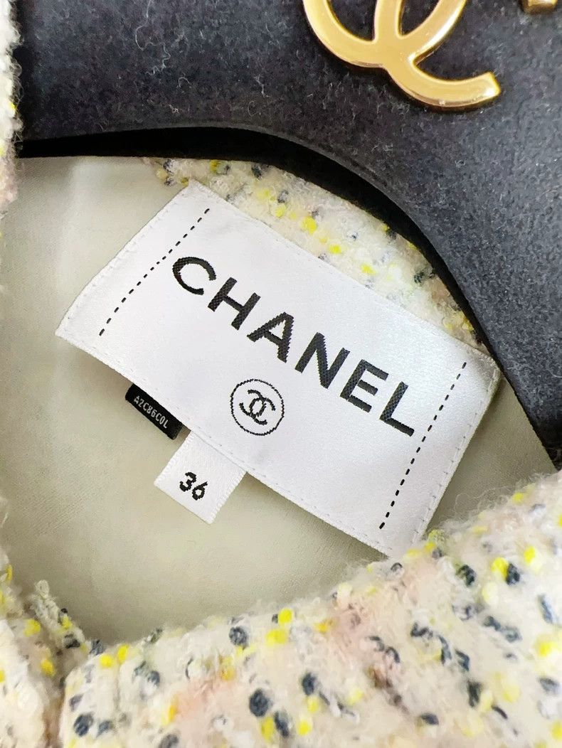 Chanel Chanel 24B green mixed color lapel long-sleeved jacket Size XS / US 0-2 / IT 36-38 - 6 Thumbnail