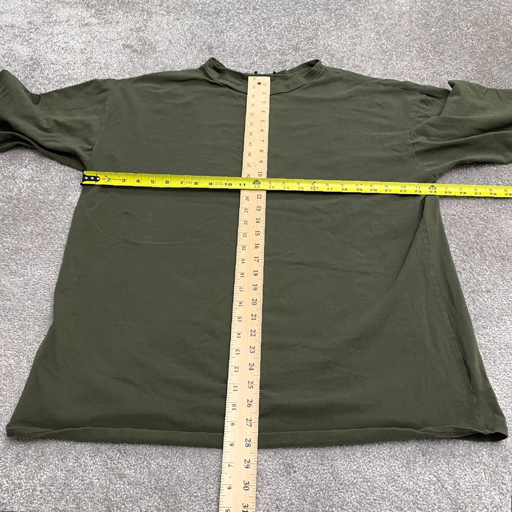 Fashion Nova VINTAGE? No. Fashion Nova Blouse Shirt Womens 1X Green Long Sleeve Crew Neck Casual Basic Top Size XL / US 12-14 / IT 48-50 - 6 Thumbnail