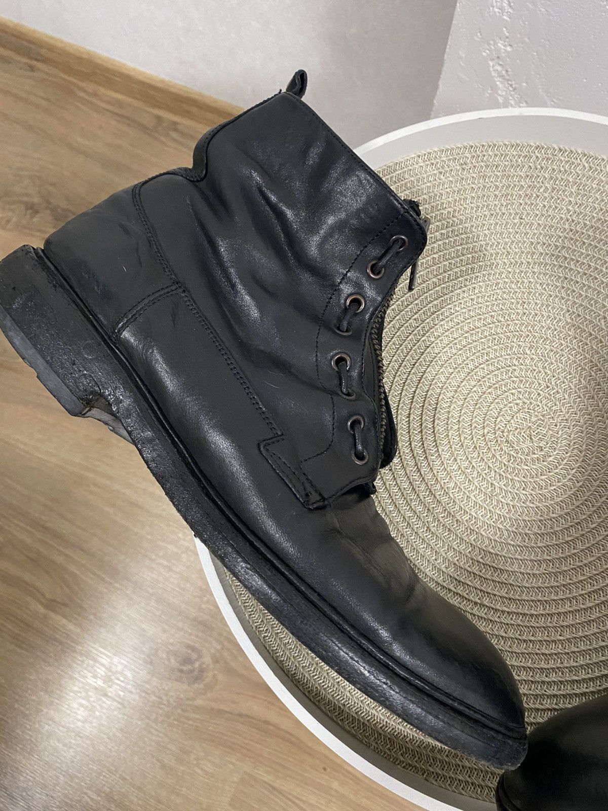 Officine Creative Officine Creative Front Zip Avantgarde Leather Boots Sz: 41 Size US 8 / EU 41 - 2 Thumbnail
