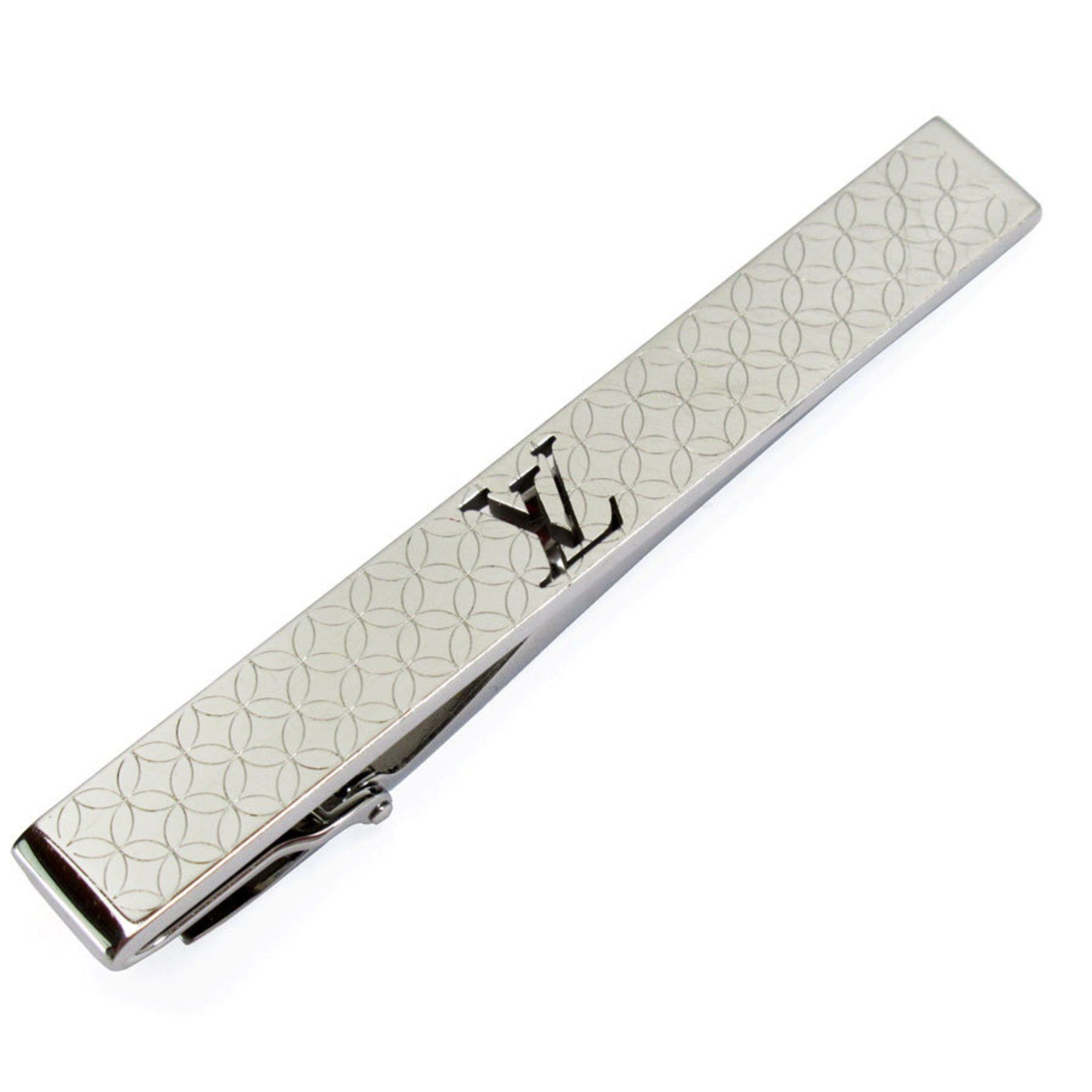 image of Louis Vuitton Tie Pin Bangs Cravate Champs Elysees Metal Silver Men's M65042 W0260J