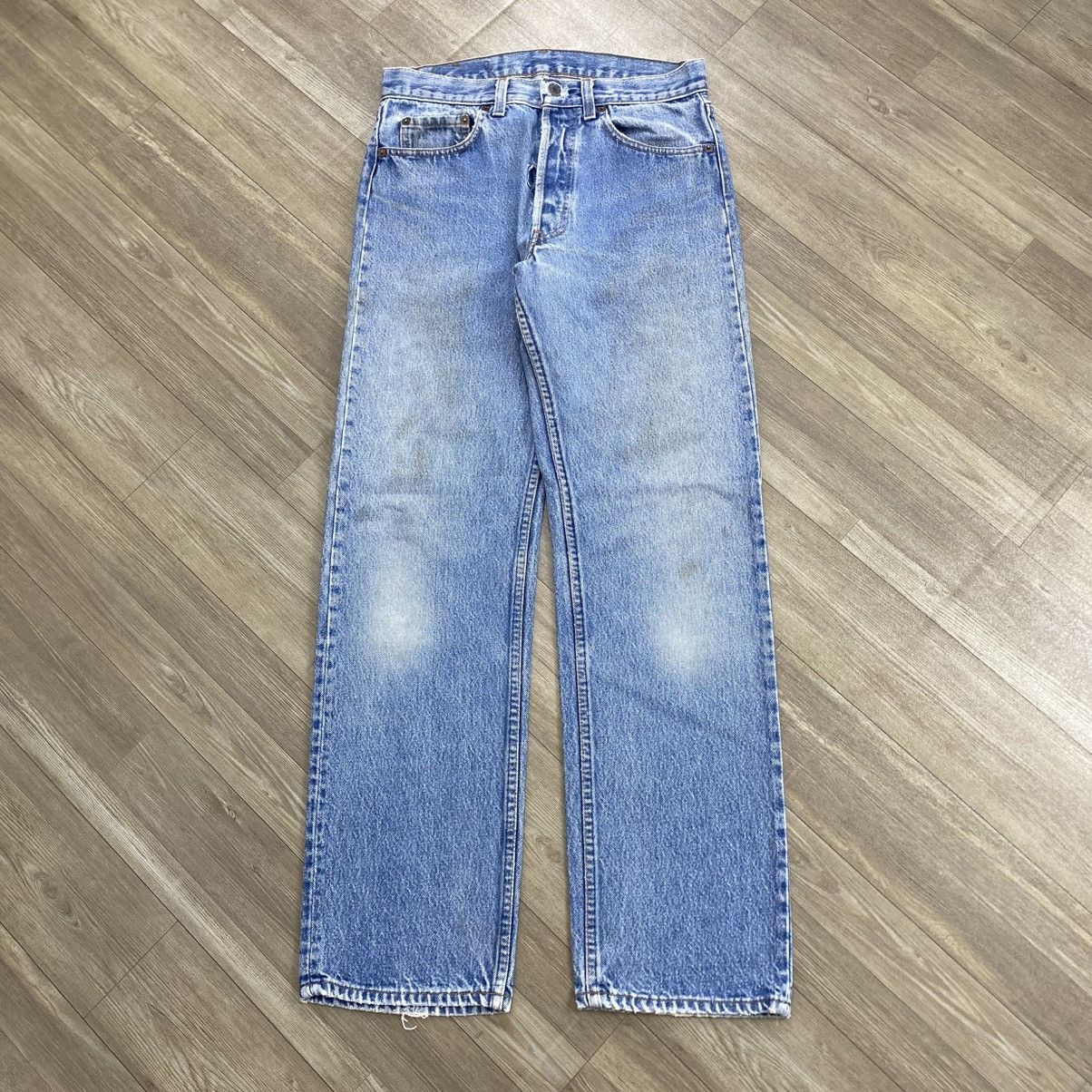 Levi's Vintage Clothing 🇺🇸1990s Vintage Levis 501 USA 30x33 #501 Blue Jeans Size US 29 - 1 Thumbnail