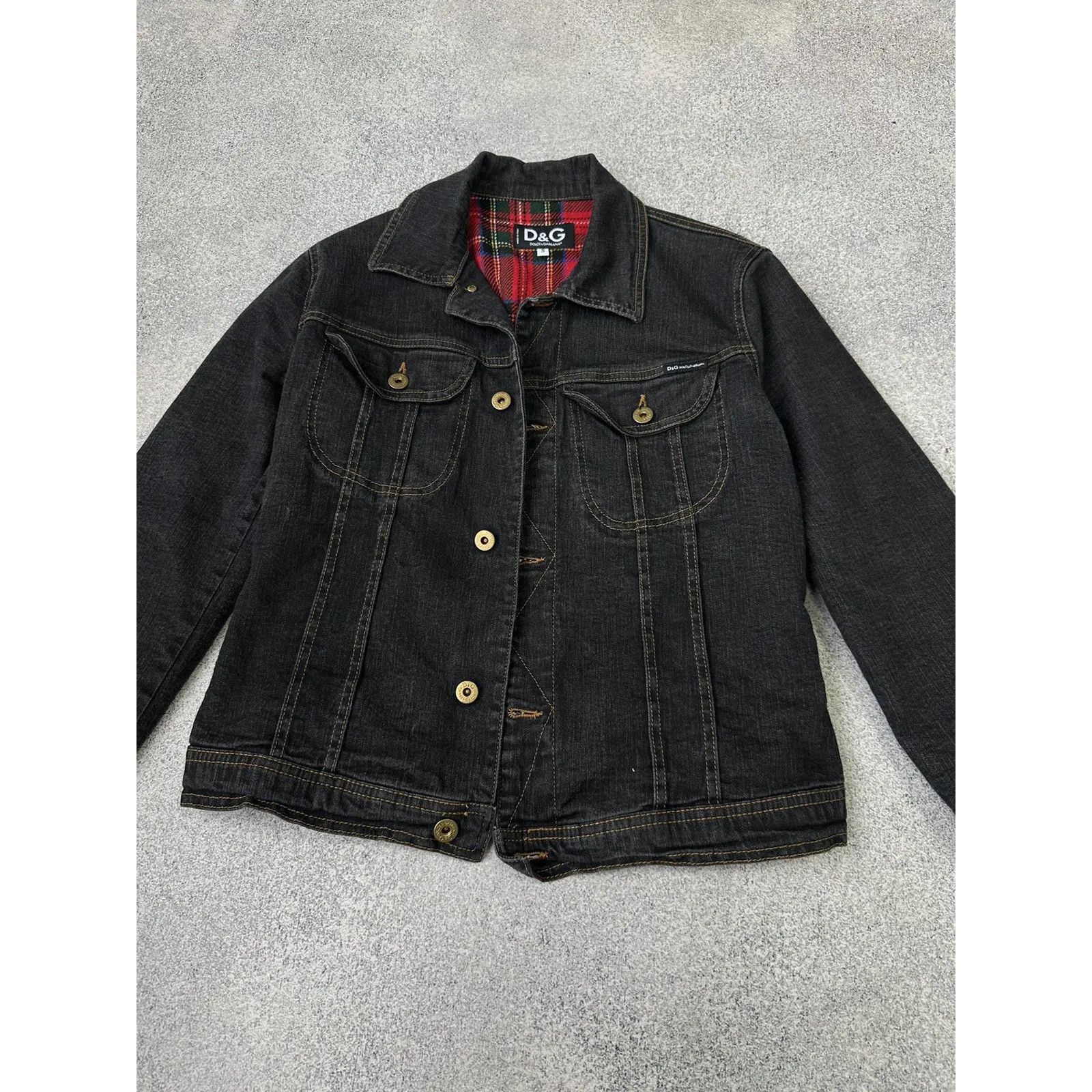 Dolce & Gabbana VTG Dolce&Gabbana HandPrinted Woman Denim Jacket Size S / US 4 / IT 40 - 7 Thumbnail
