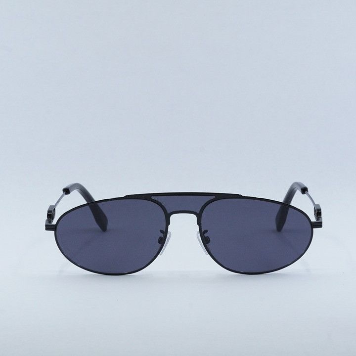 Fendi Fendi FE40072U-Y 01A Sunglasses Black Aviator Frame Size ONE SIZE - 8 Thumbnail