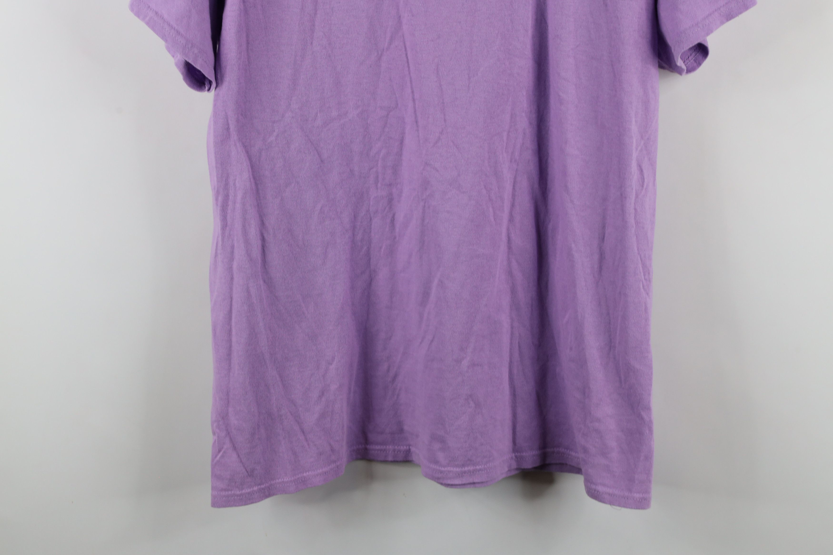 Vintage Vintage 90s Streetwear Kitten Flower Garden T-Shirt Purple Size L / US 10 / IT 46 - 9 Thumbnail