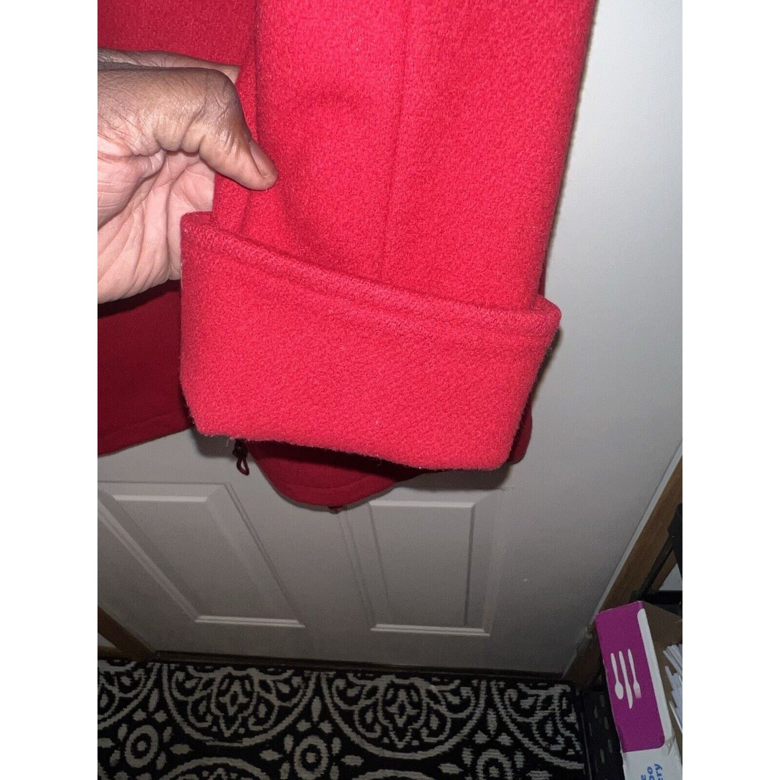 Robert Talbott Vintage Talbots Wool Red Parka Coat Jacket Size 8 Collar Size M / US 6-8 / IT 42-44 - 7 Thumbnail