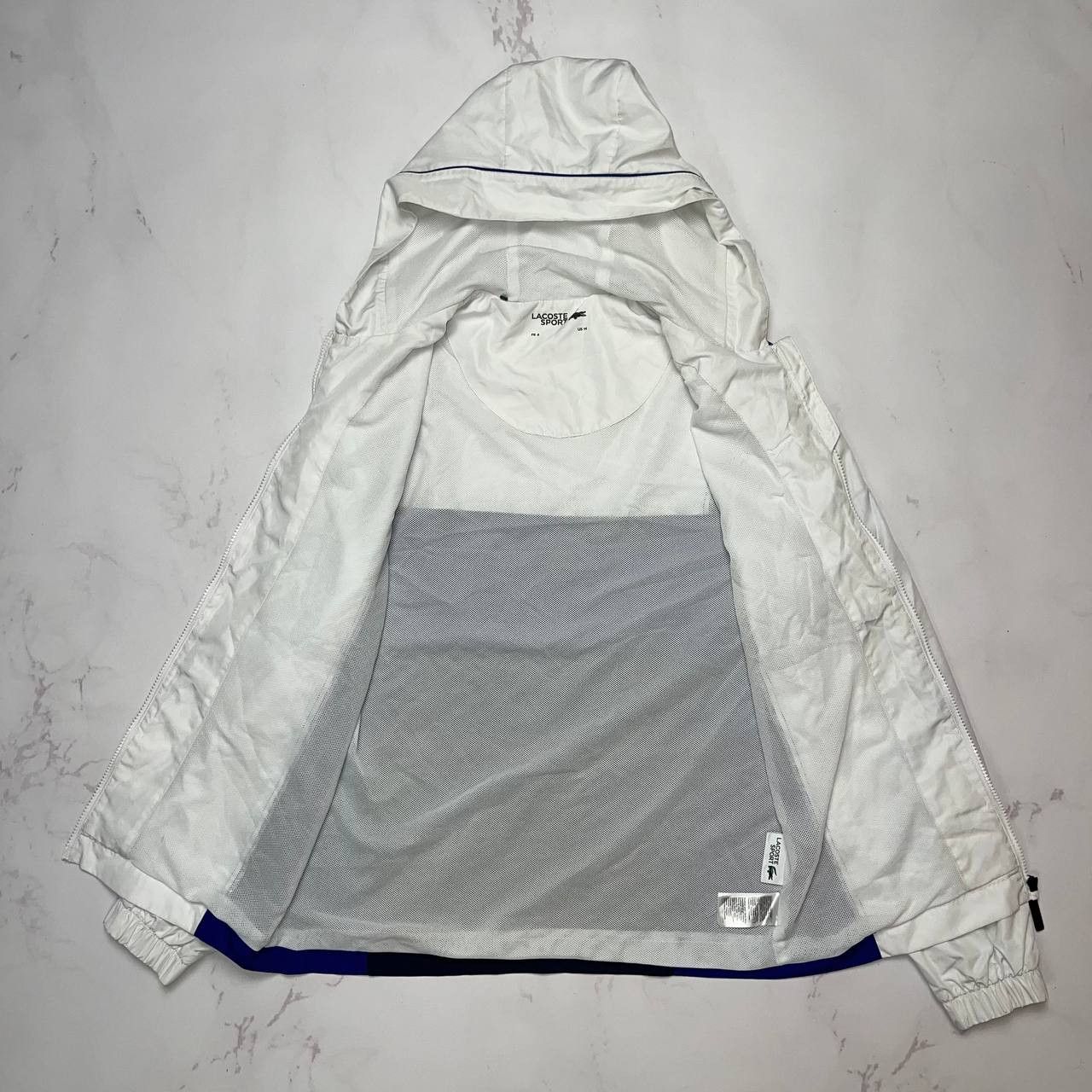 Lacoste Lacoste Sport Jacket Big Logo Geometric Blue/White Size M Size US M / EU 48-50 / 2 - 6 Thumbnail