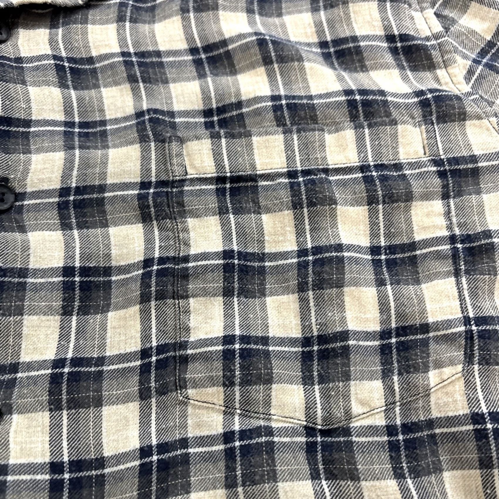 Vince Vince Italy Lyocell Longsleeve Plaid Button-Up Slim Fit XL Men’s, Gray, Button-Up, XL, Regular, Long Sleeve, Slimming, Pre-owned, Italy, Vince Size US XL / EU 56 / 4 - 3 Thumbnail