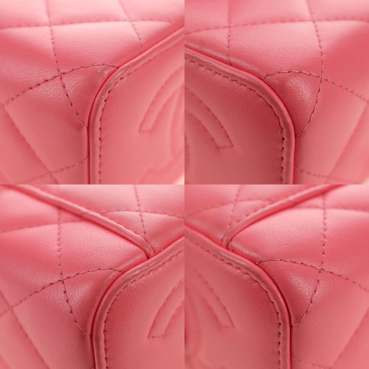 Chanel Chanel Lambskin Leather Chain Vanity Shoulder Bag Pink Size ONE SIZE - 10 Thumbnail