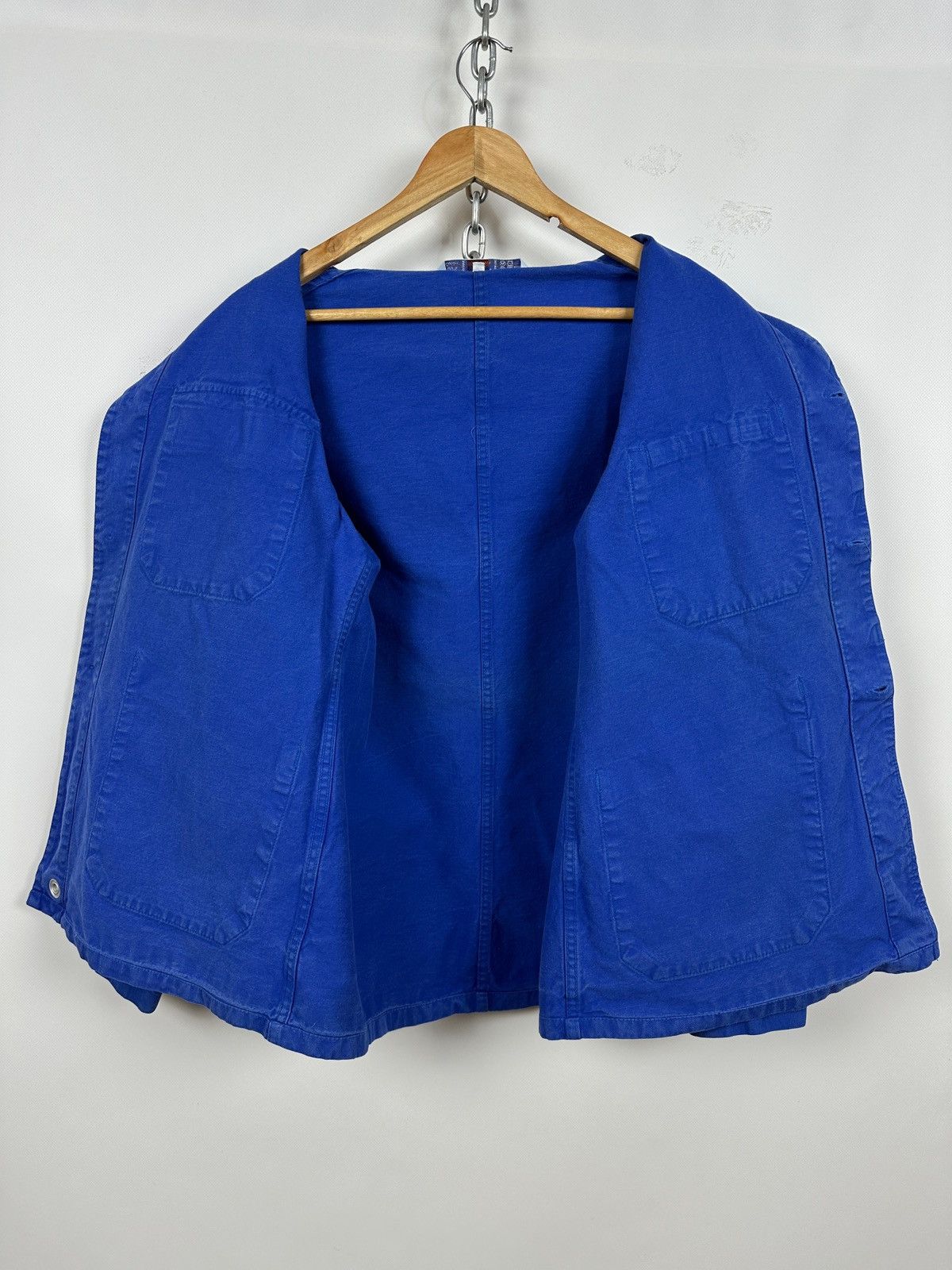 Le Laboureur 80s Vintage Lutteurs French Workwear Sanfor Chore Jacket Size US M / EU 48-50 / 2 - 4 Thumbnail
