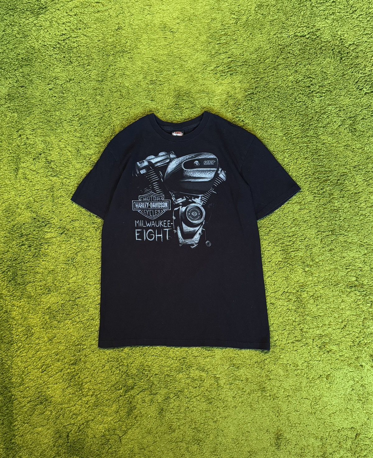 Harley Davidson × Vintage Harley Davidson vintage big logo biker t-shirt Size US L / EU 52-54 / 3 - 1 Thumbnail