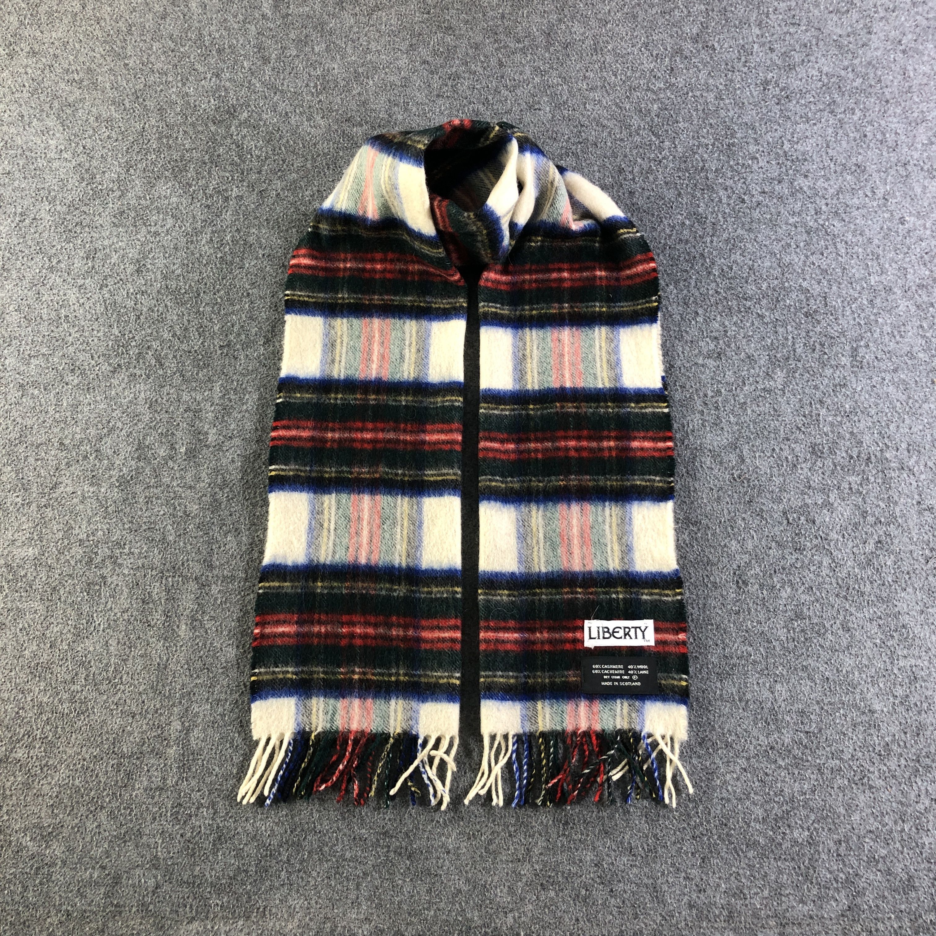Liberty Liberty Tartan Cashmere/Wool Scarf Muffler Neckwear V2750 Size ONE SIZE - 1 Thumbnail