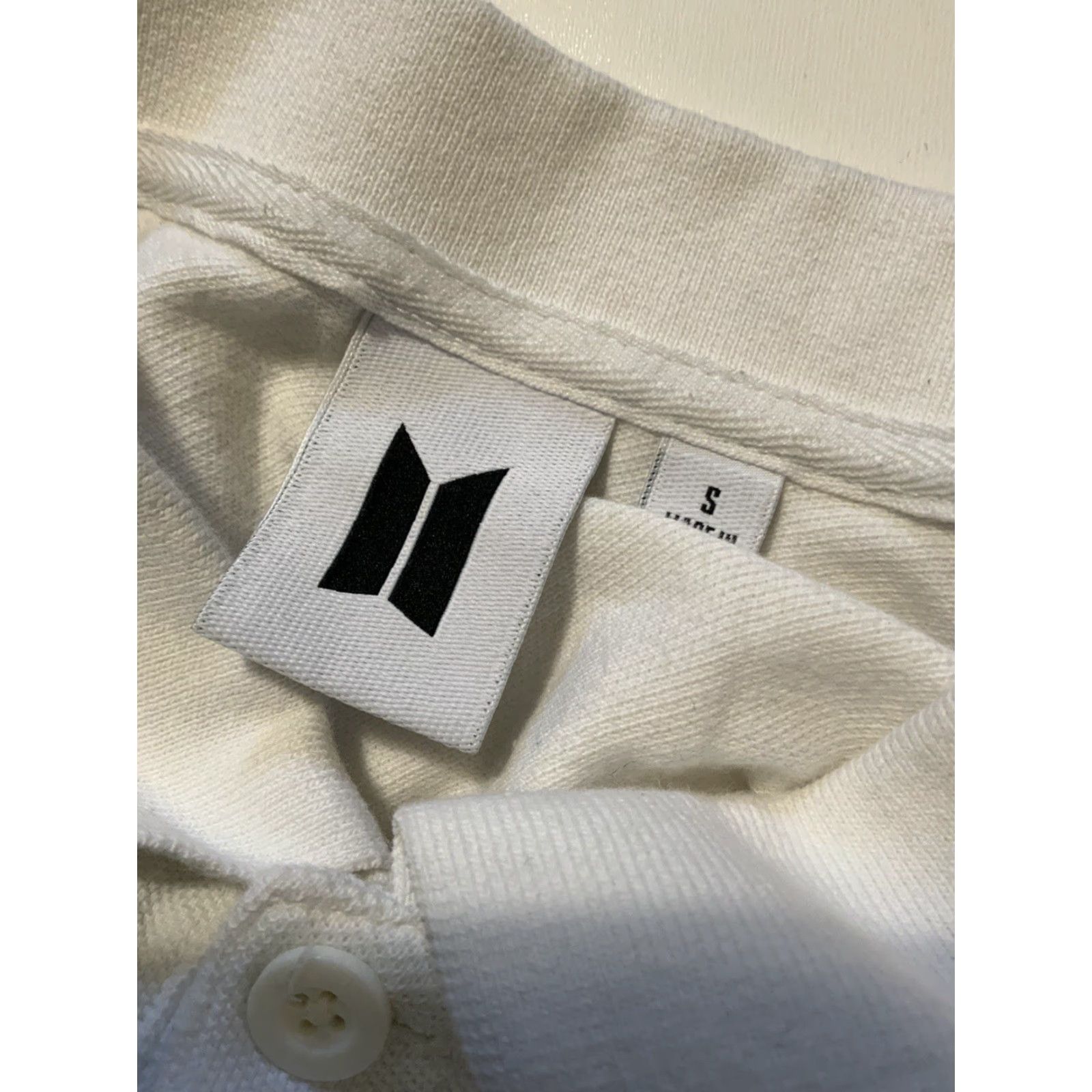 Vintage VINTAGE BTS Bangtan Boys Butter Permission To Dance KPop Band Official Polo Shirt Sz. S Mens White Shirt 40 Chest 25 Shoulder to Hem Polo Bat/Posters? Size US S / EU 44-46 / 1 - 6 Thumbnail