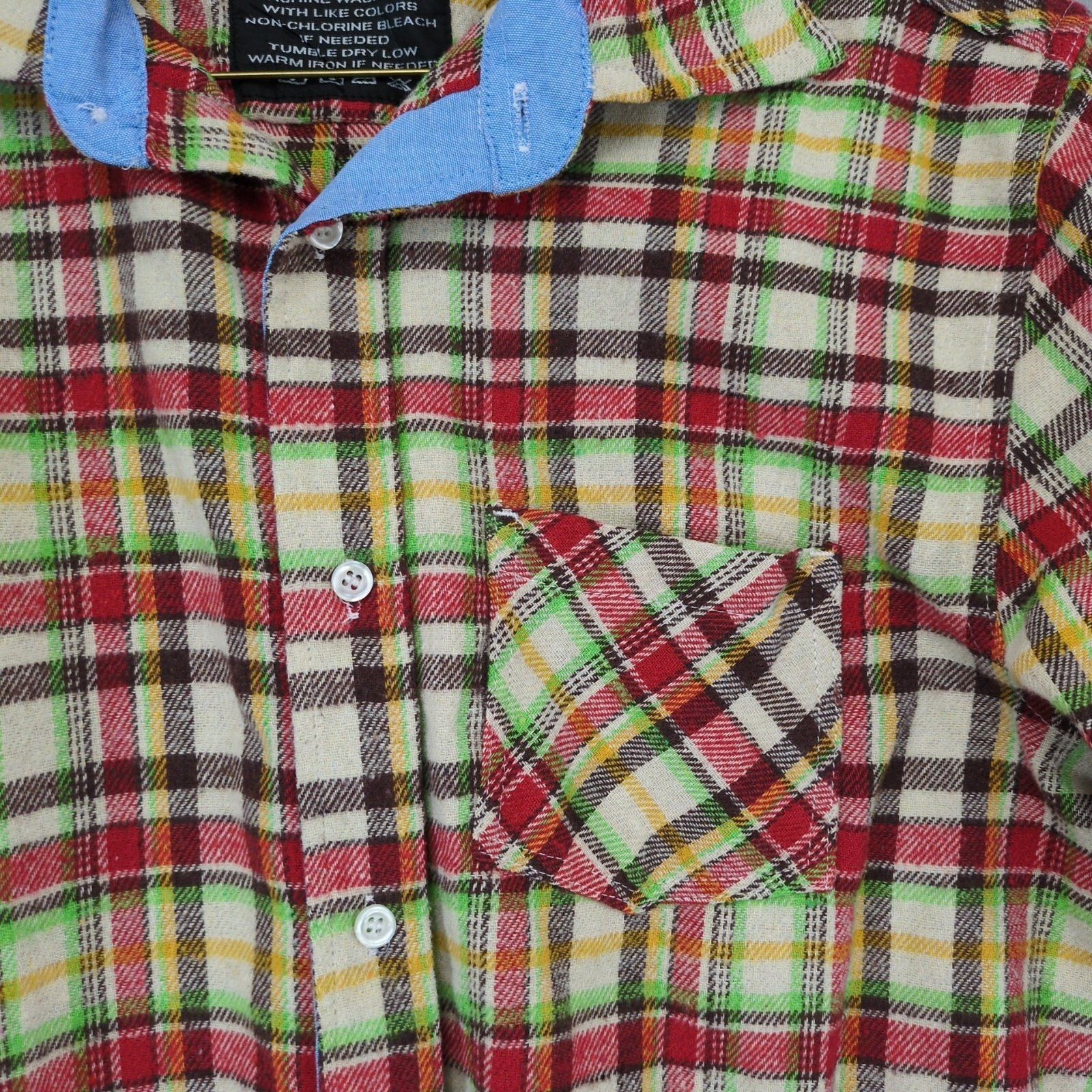 Other Bogari Italy Mens S Soft Flannel Long Sleeve Button Up Shirt Size US S / EU 44-46 / 1 - 6 Thumbnail