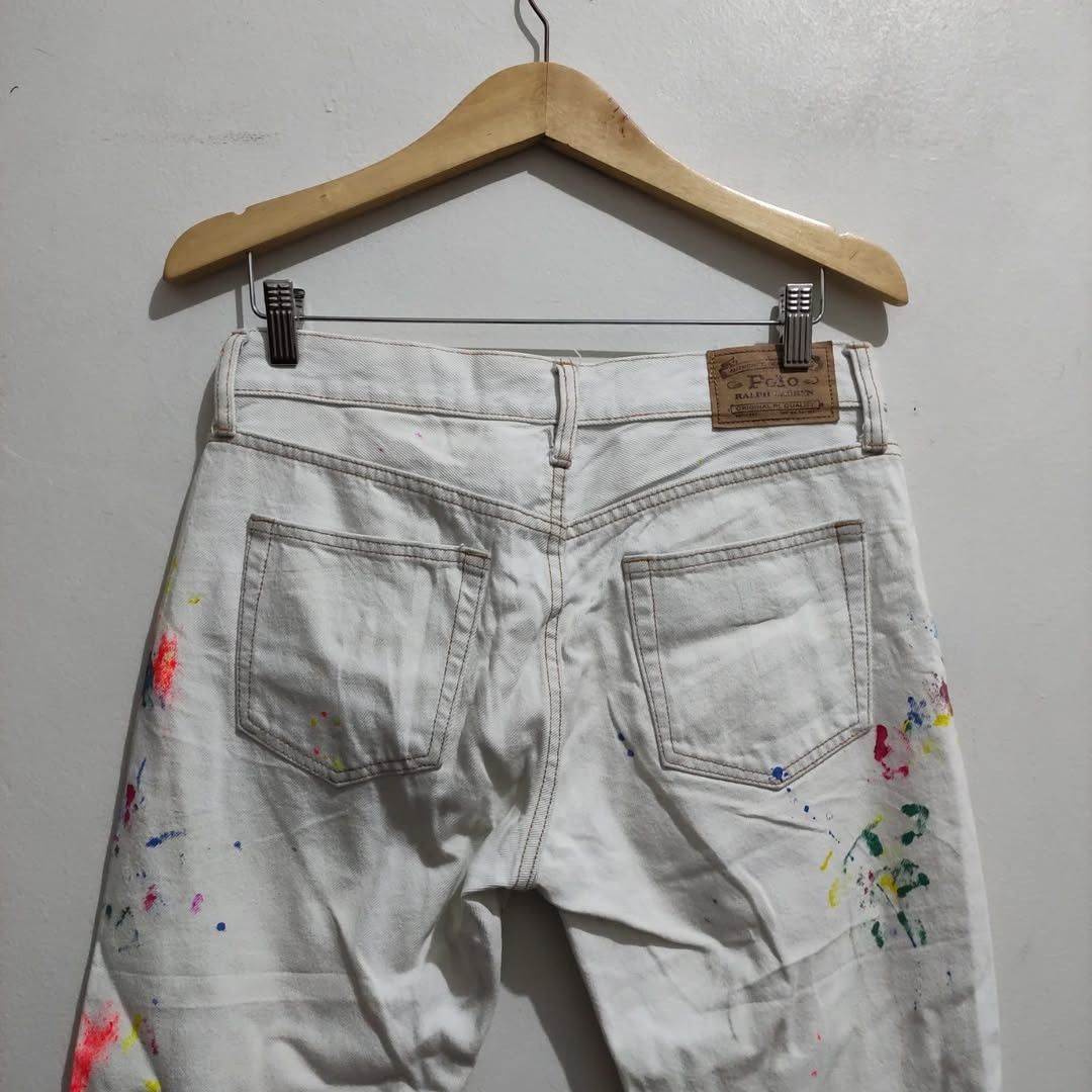 Polo Ralph Lauren Polo Ralph Lauren Paint Splatter Jeans Size 30 Size 30" / US 8 / IT 44 - 5 Thumbnail