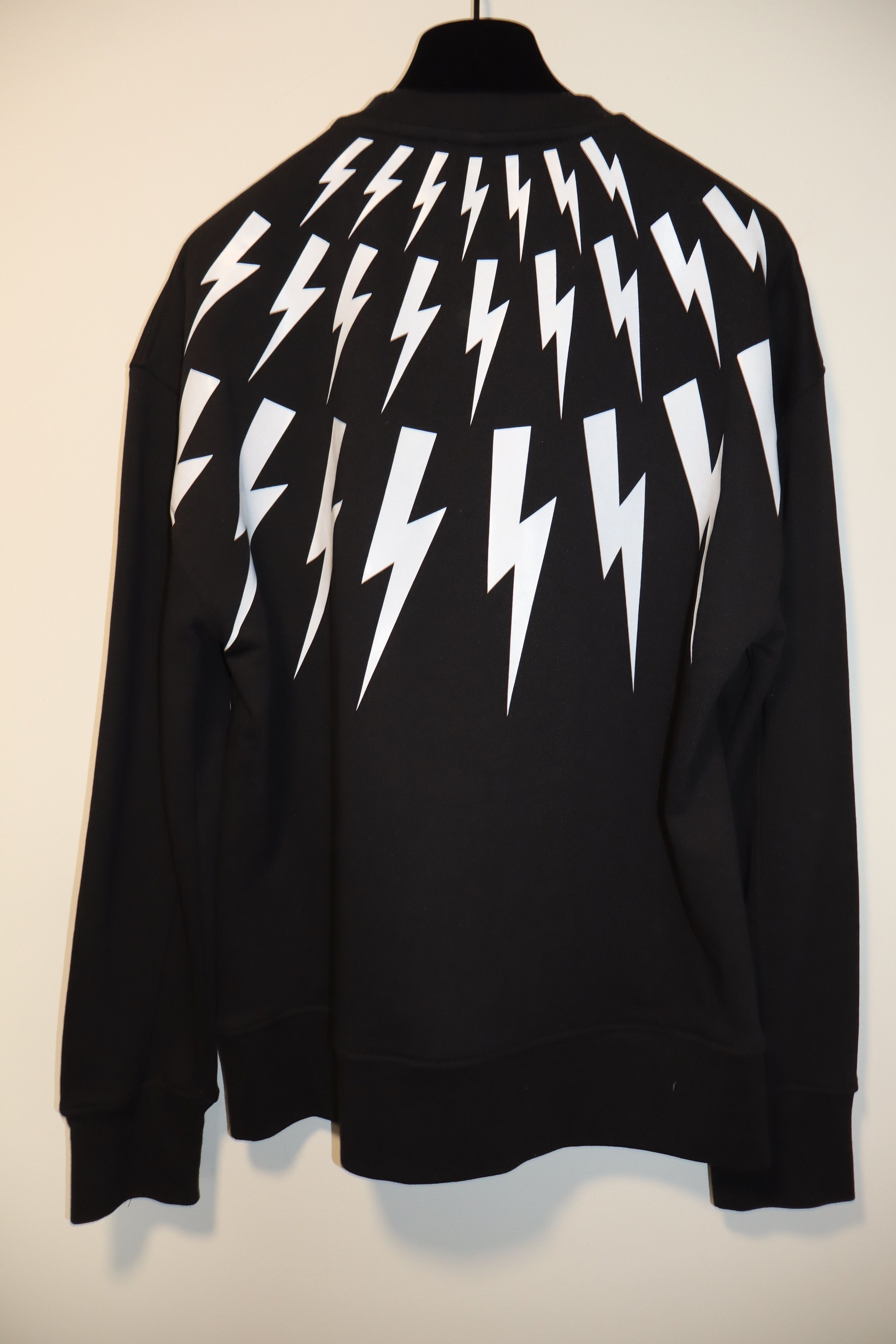 Neil Barrett Oversized thunderbolt print sweatshirt Size US XXS / EU 40 - 9 Thumbnail