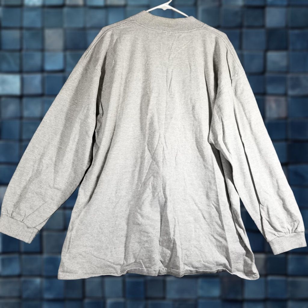 Nike Vintage Nike Shirt Mens 2XL Gray Mock Neck Long Sleeve Swoosh Made USA 90s Size US XXL / EU 58 / 5 - 1 Thumbnail