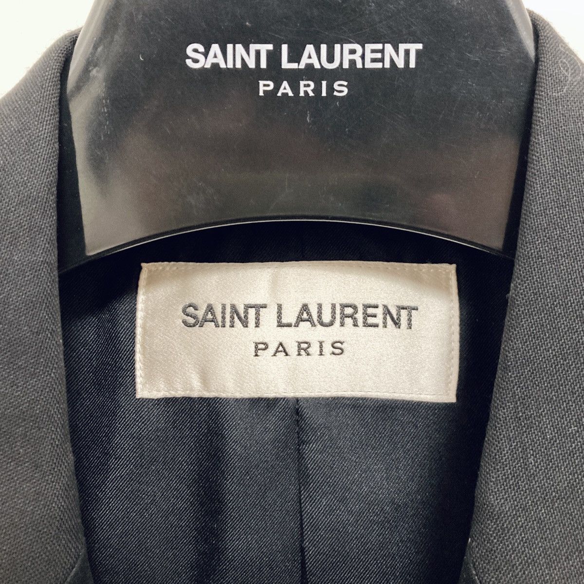 Saint Laurent Paris SAINT LAURENT PARIS BY HEDI SLIMANE LE SMOKING TUXEDO BLAZER Size 44R - 3 Thumbnail