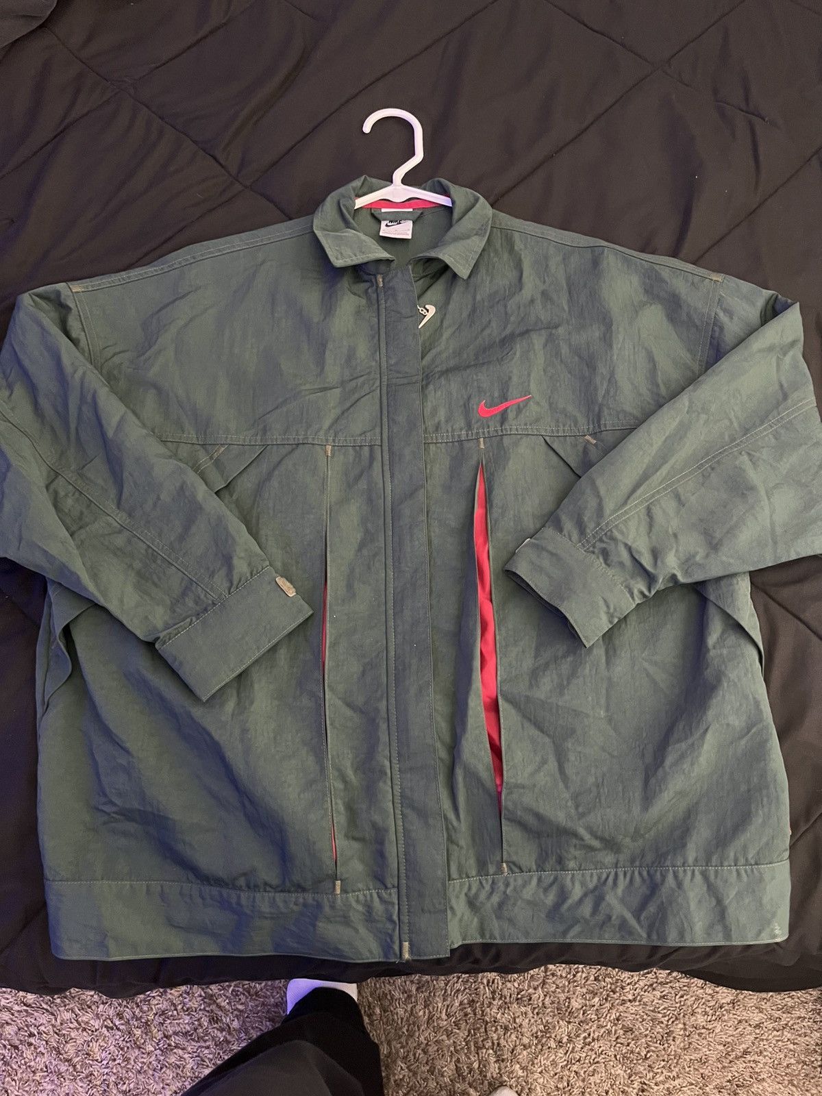 Nike Green & Red Vintage Nike jacket Size US M / EU 48-50 / 2 - 1 Thumbnail