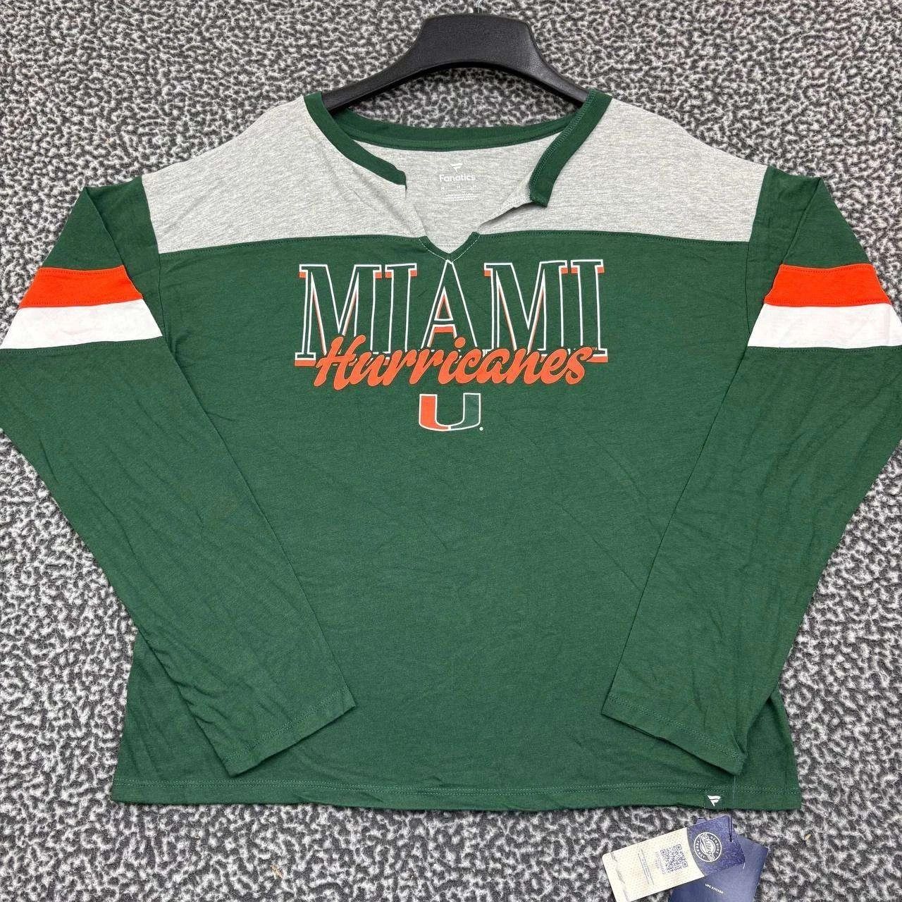 Other Miami Hurricanes Shirt Women Fanatics Long Sleeve New M Size M / US 6-8 / IT 42-44 - 1 Thumbnail