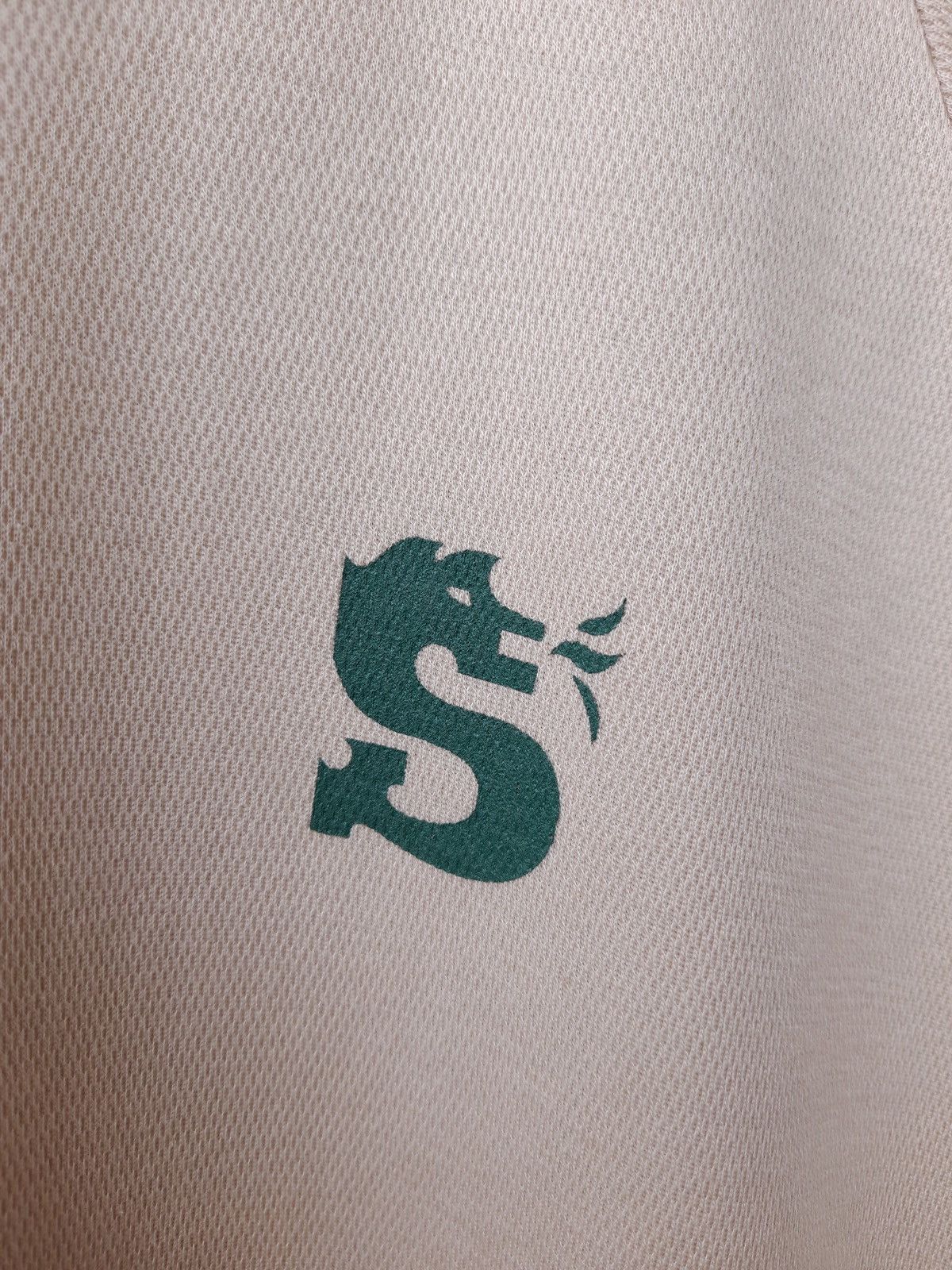 Asics Vintage Asics Made in Japan Sports Polo Beige Dragon Logo Size US M / EU 48-50 / 2 - 7 Thumbnail