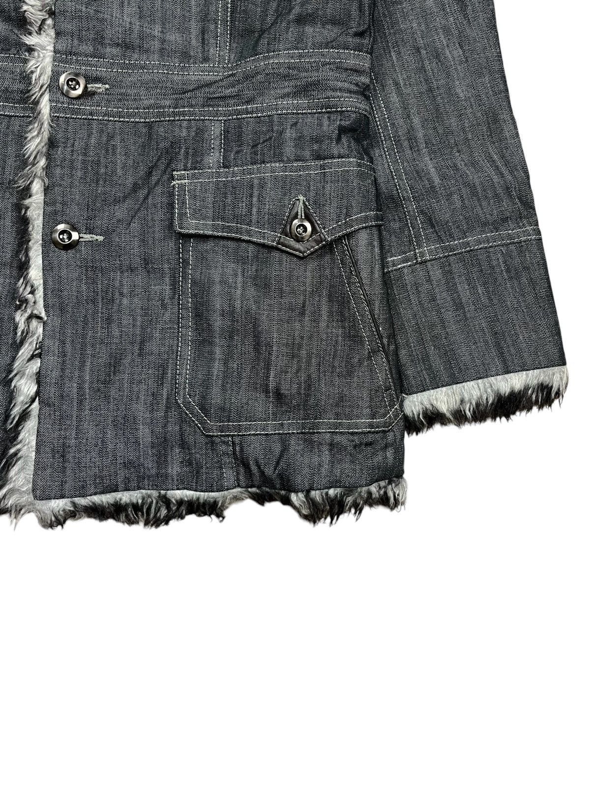 If Six Was Nine 2000s Nicole Club - Raccoon Fur Liner Jacket Size US L / EU 52-54 / 3 - 5 Thumbnail