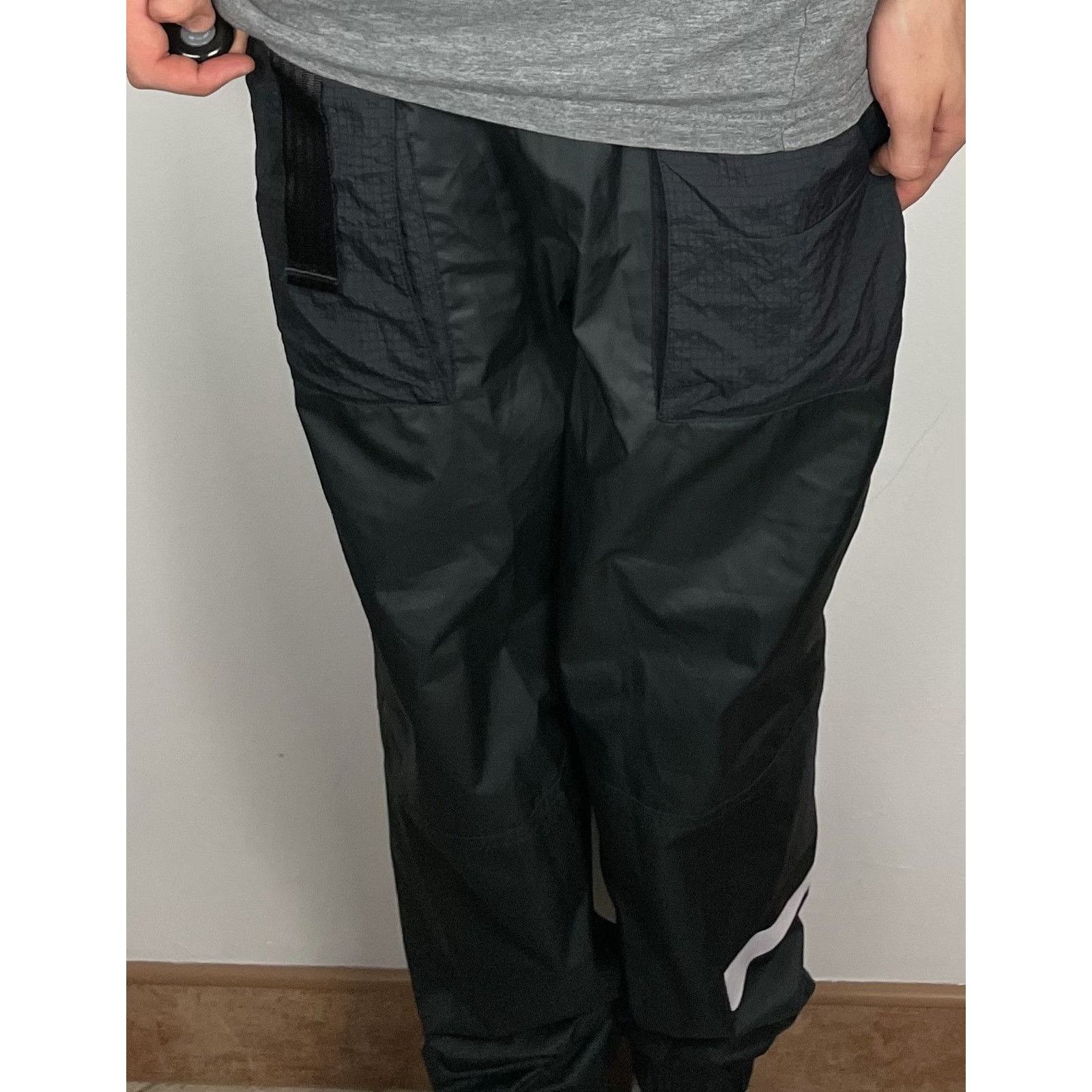 Nike Nike Sportswear Women's Black Swoosh High Rise Track Pant S Size 30" / US 8 / IT 44 - 2 Thumbnail