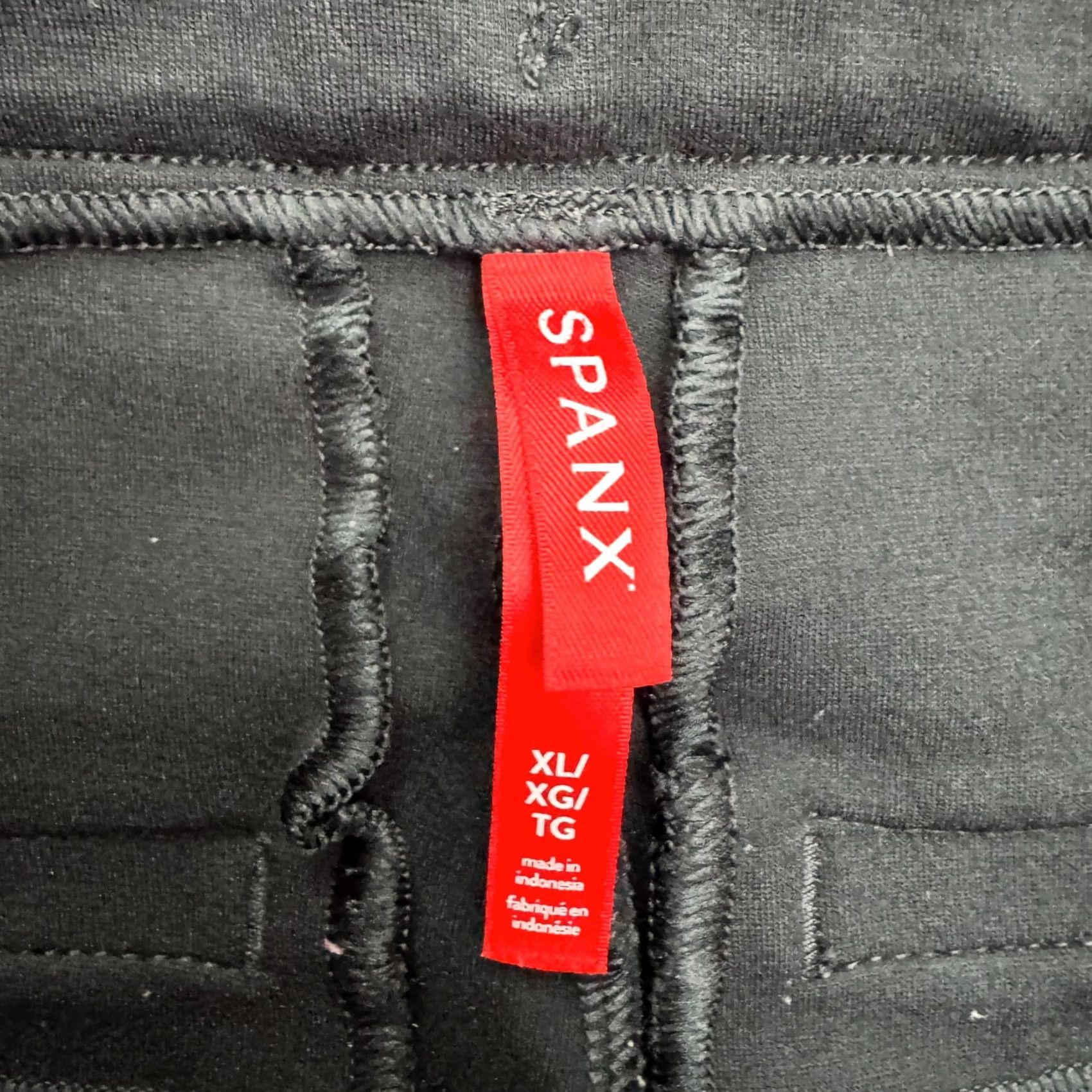 Spanx Spanx Slim Straight Pants Womens XL Black Pull On Ponte Casual Slim Fit Trousers Size 40" / US 18 - 6 Thumbnail
