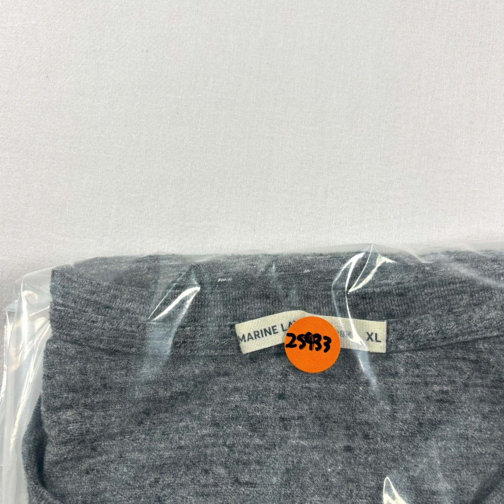Marine Layer Marine Layer Shirt Mens XL Gray Signature Crew Tee Short Sleeve Stretch Size US XL / EU 56 / 4 - 8 Thumbnail