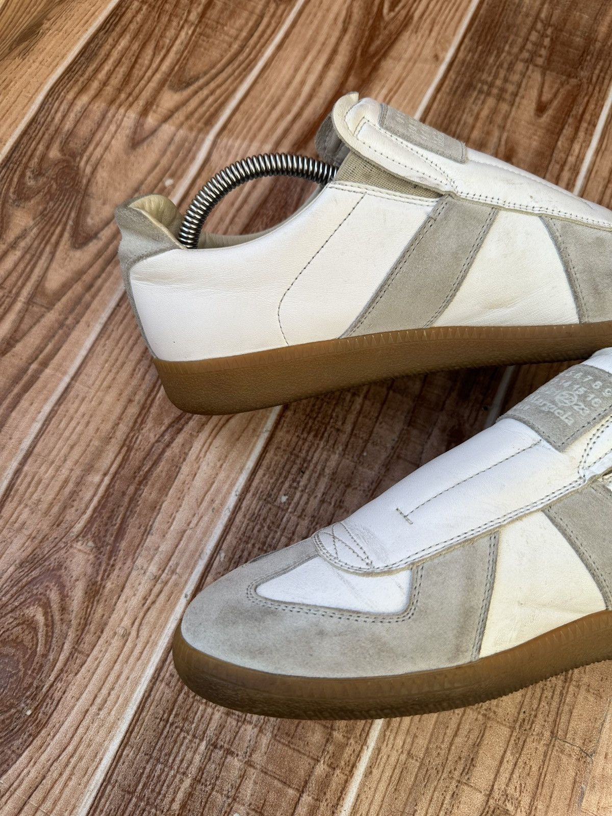 Maison Margiela Maison Margiela's Laceless GAT White/Gray Sneakers Size US 8 / EU 41 - 18 Thumbnail