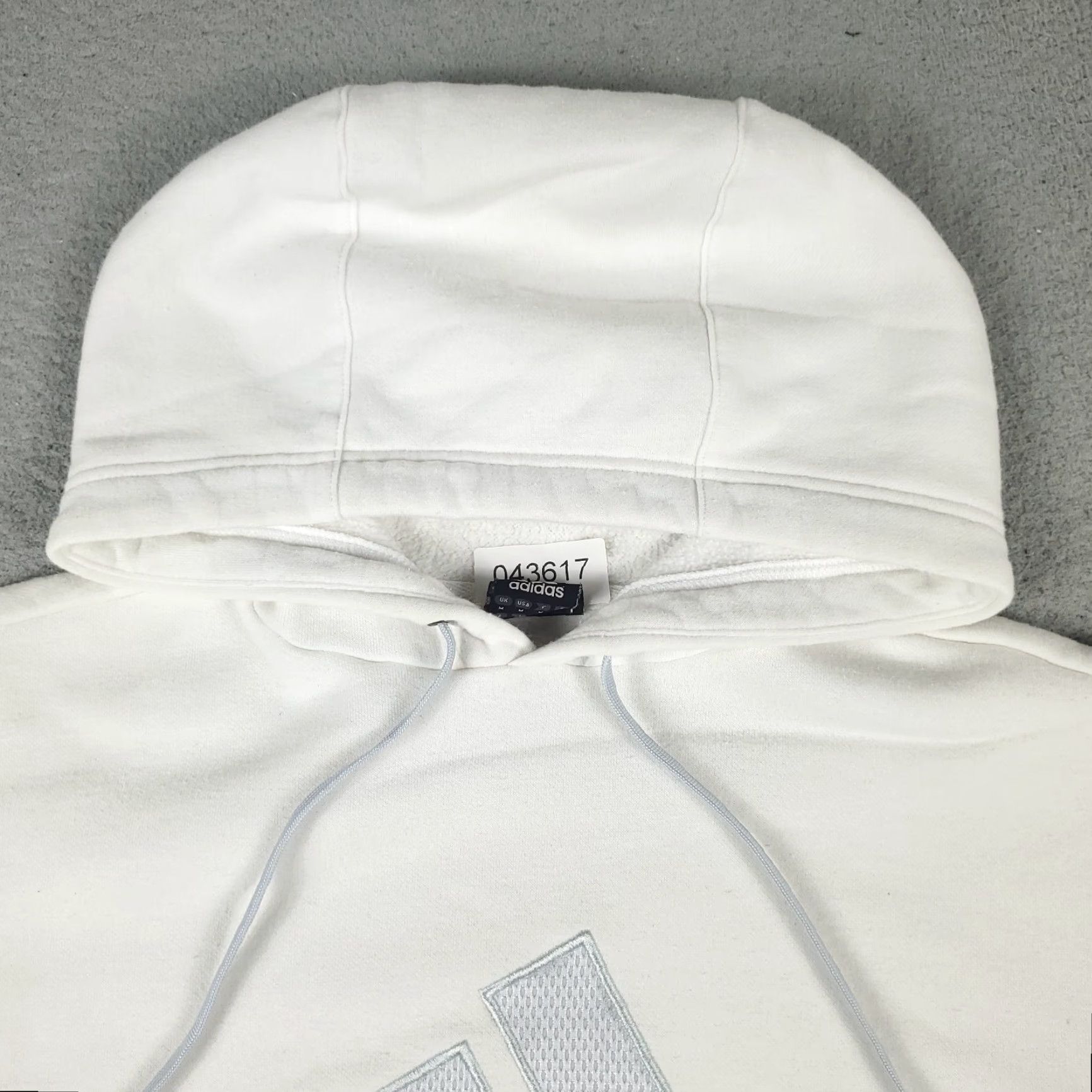 Adidas Adidas Hoodie Mens Medium White Pullover Sweatshirt Classic Sports Size US M / EU 48-50 / 2 - 2 Thumbnail