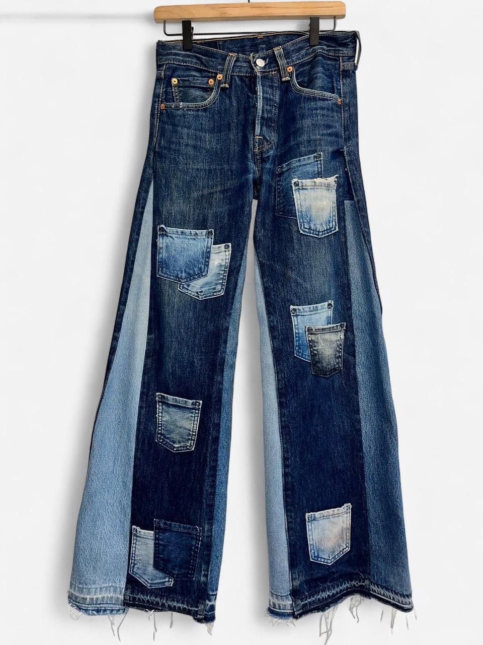 501 Reworked Multi Pocket Flared Jeans