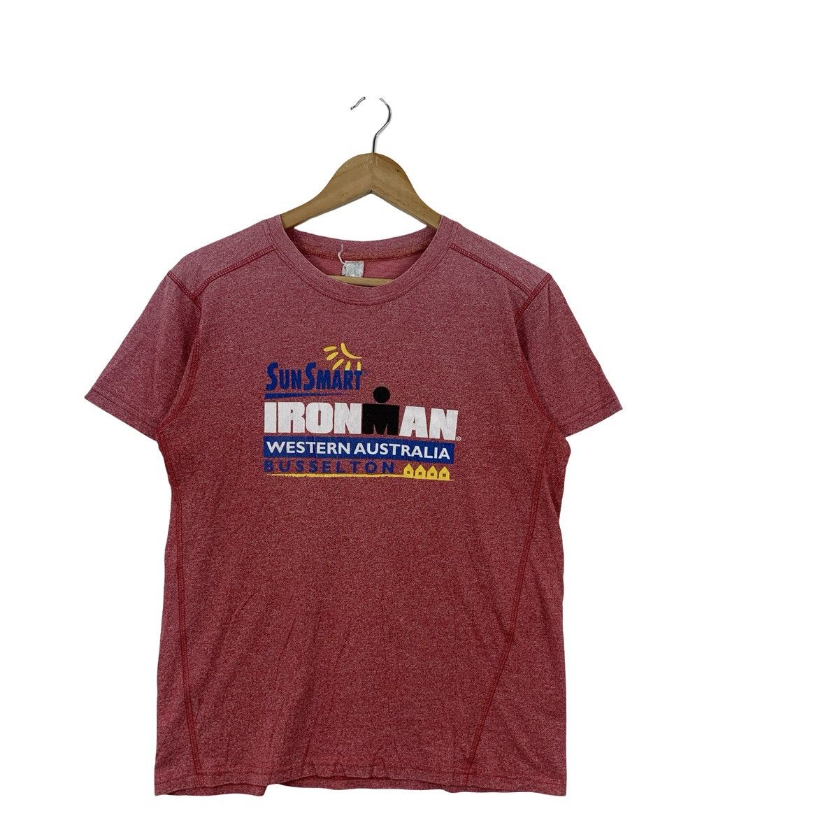 Vintage Vintage IRONMAN WESTERN AUSTRALIA Triathlon Series Tee Shirt Size US M / EU 48-50 / 2 - 4 Thumbnail