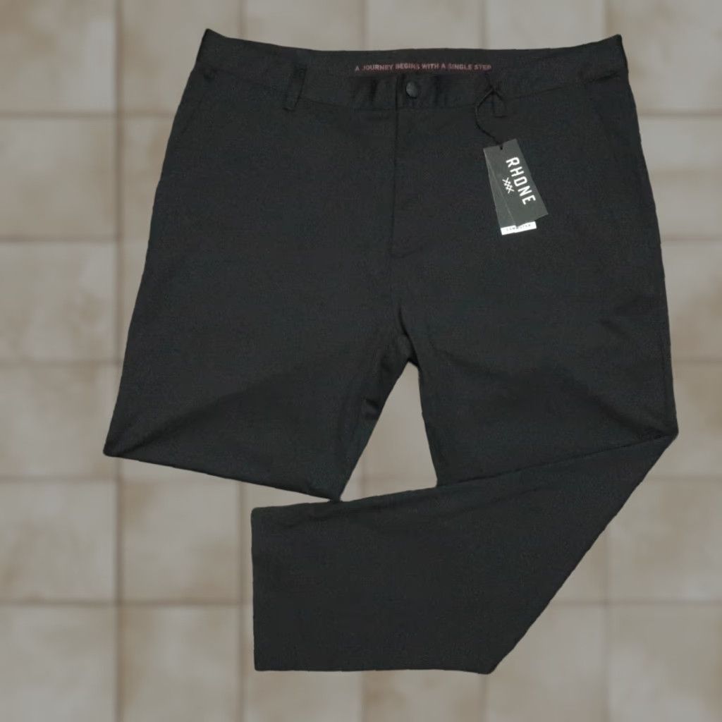 Rhone Rhone Pants Mens 38x26 Black Commuter Skinny Chino Performance Lightweight NWT Size US 38 / EU 54 - 1 Thumbnail