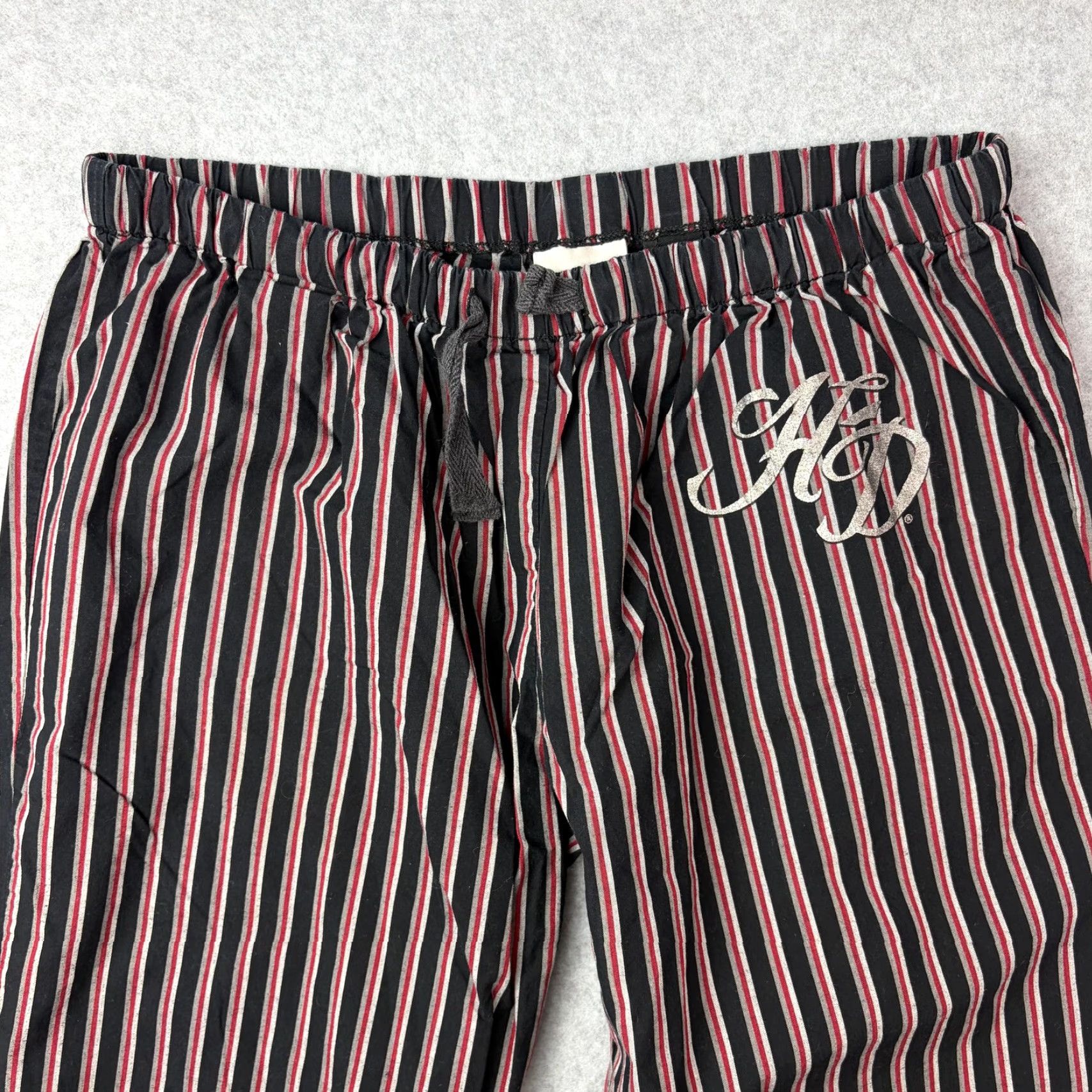 Harley Davidson Harley-Davidson Pajama Pants Womens Small Black Stripe Lounge Sleepwear HD Logo Size 28" / US 6 / IT 42 - 5 Thumbnail