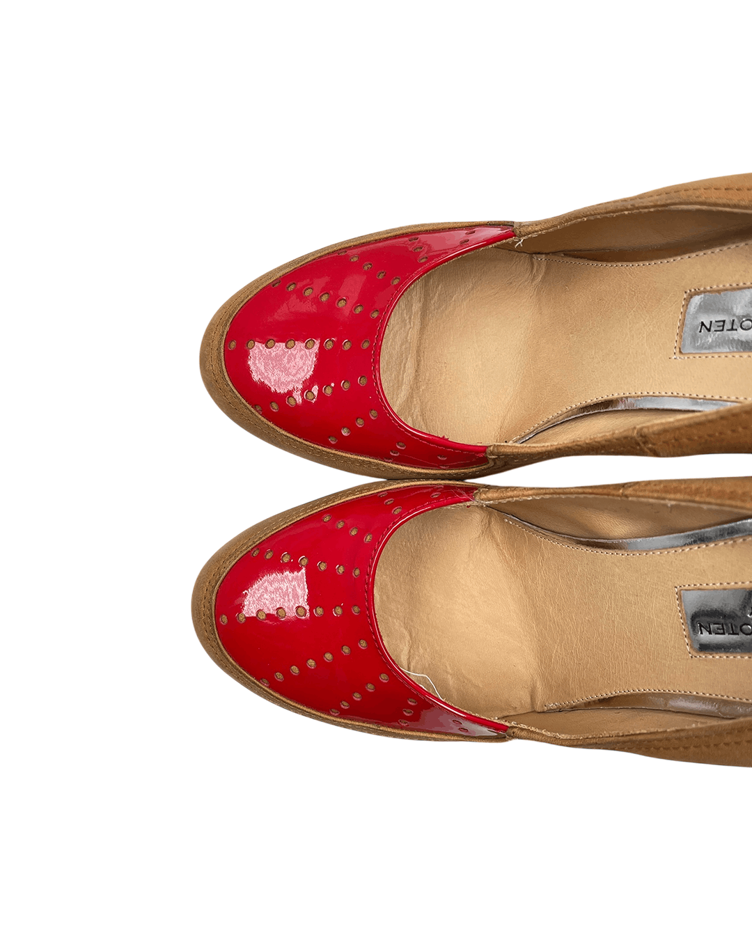 Dries Van Noten Dries Van Noten Red Toe Suede Heel Size US 9 / IT 39 - 10 Thumbnail