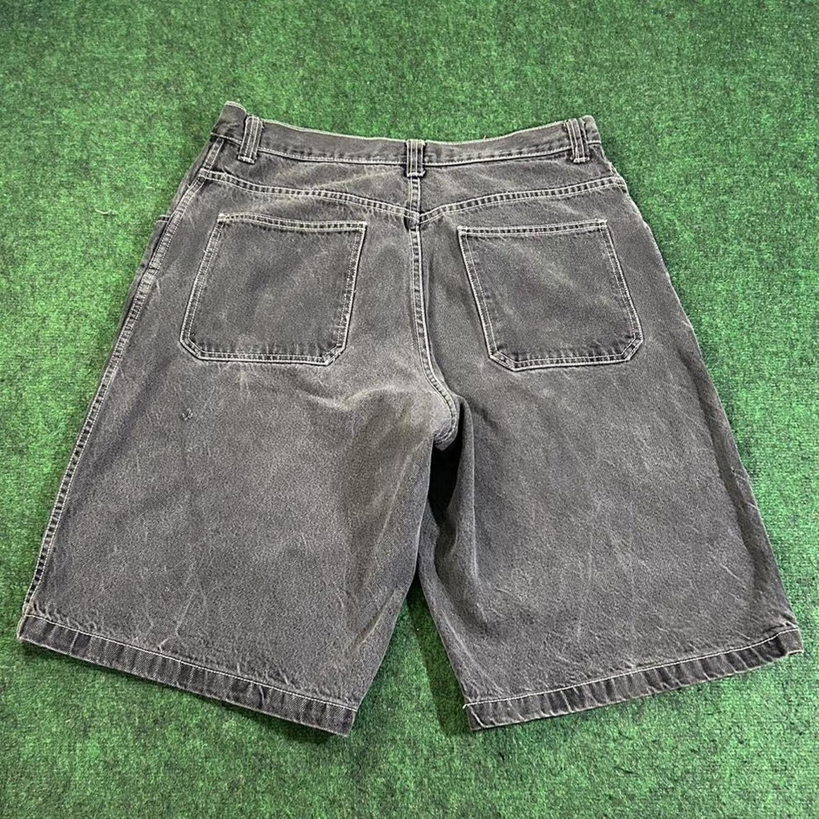 Vintage Black JNCO Baggy Fit Skater Jean Shorts Size 38