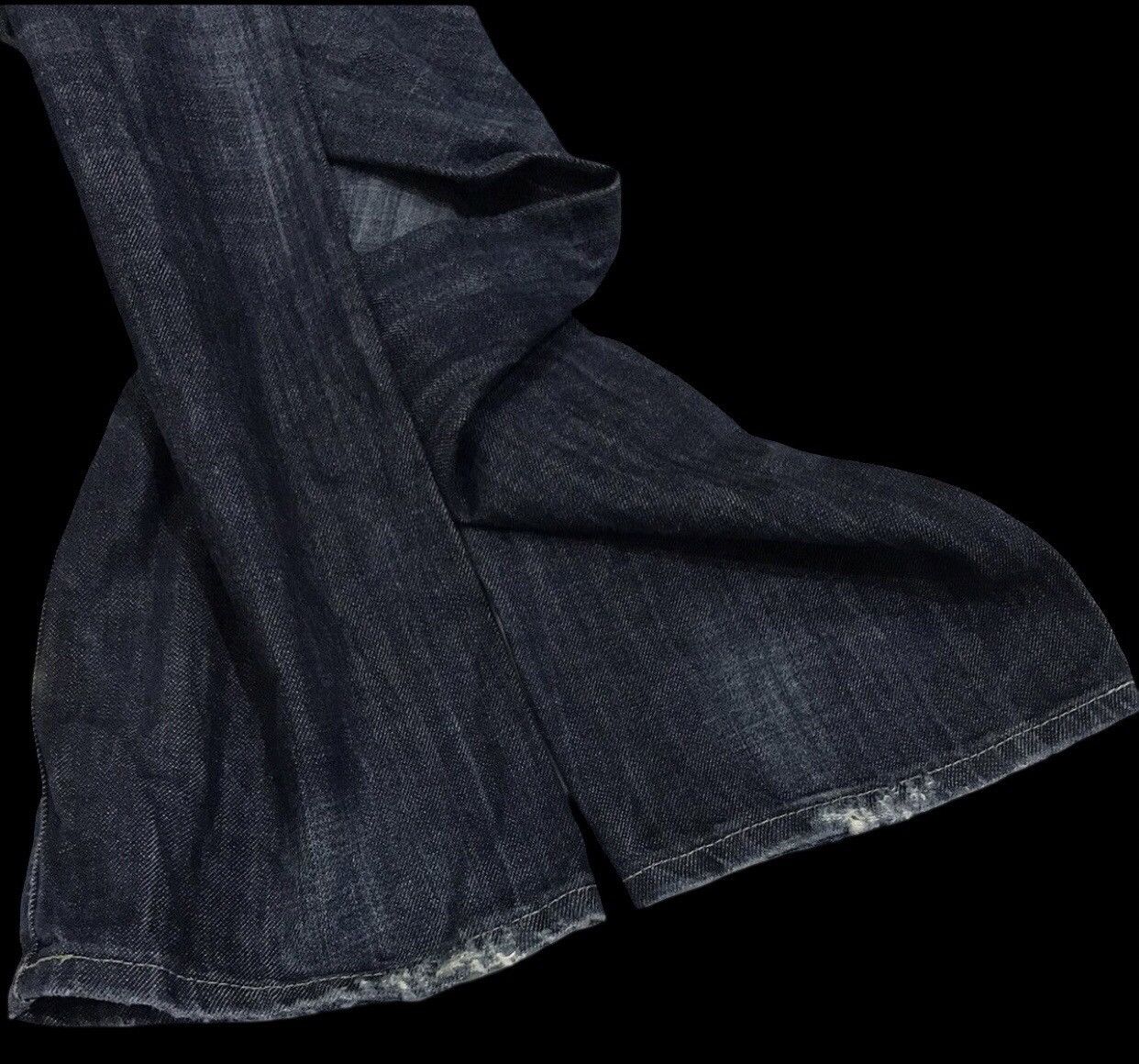 Japanese Brand 💥BIKER DENIM💥Raw SPELLBOUND Japan Sturdy Cargo Denim F208 Size US 35 - 15 Thumbnail