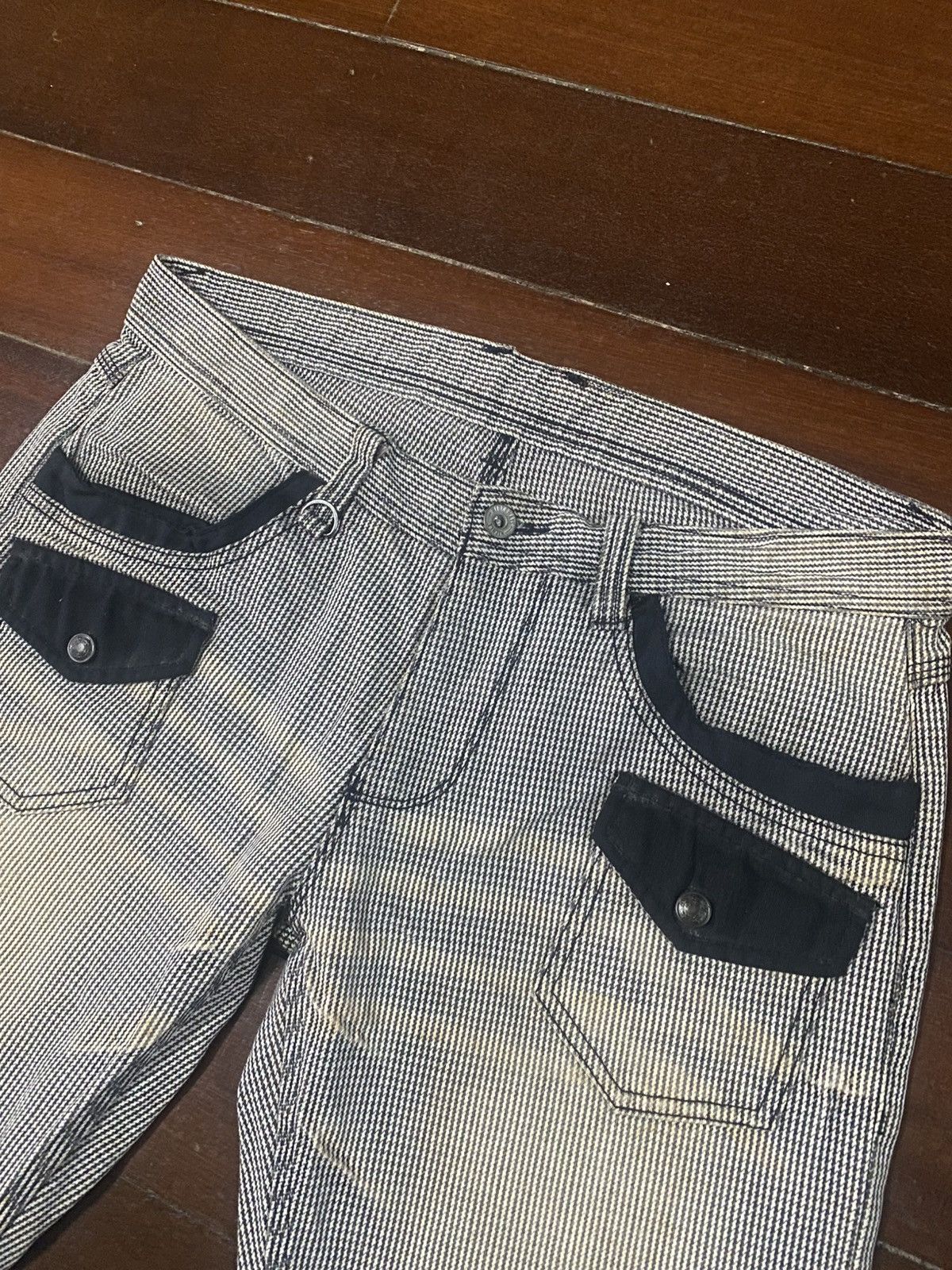 If Six Was Nine 💥rare💥 Hideways Nicole Washed flare Denim Jeans nice feded Size US 35 - 6 Thumbnail