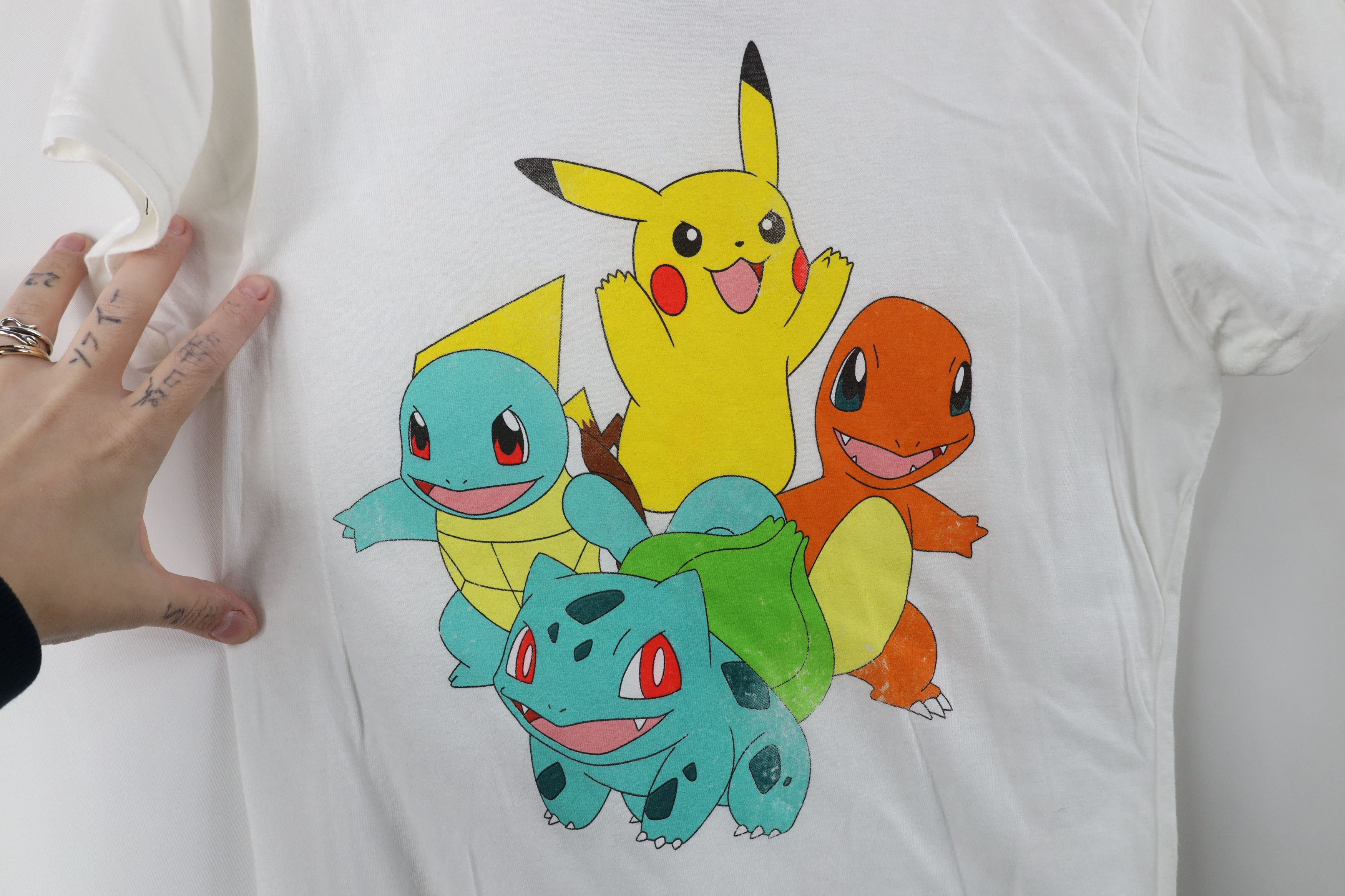 Vintage Retro Pokemon Pikachu Charmander Bulbasaur Squirtle T-Shirt Size M / US 6-8 / IT 42-44 - 4 Thumbnail
