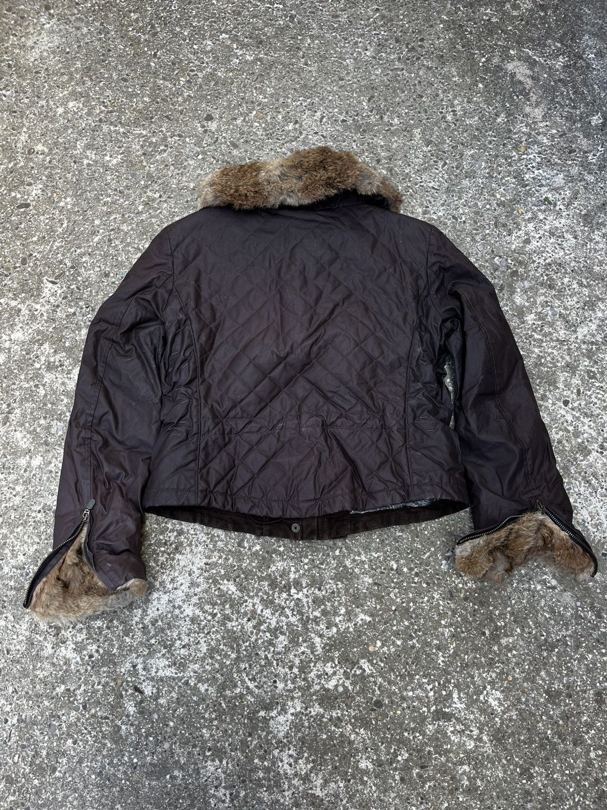 Belstaff × Vintage Belstaff Gold Label Waxed Vintage Fur Jacket Size M / US 6-8 / IT 42-44 - 11 Thumbnail