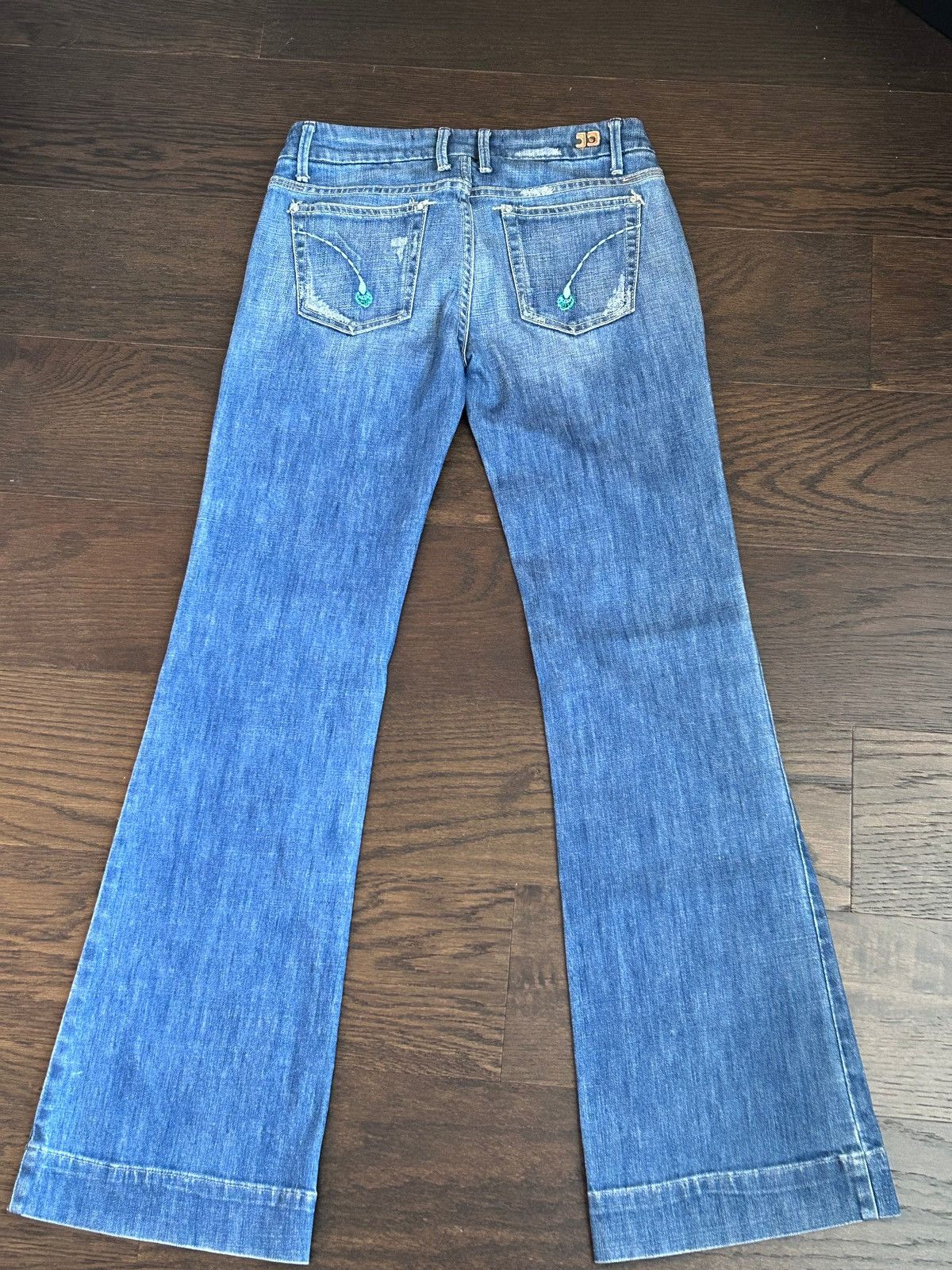 Other Vintage Y2k Embroidered Bootcut Denim Size 26" / US 2 / IT 38 - 1 Thumbnail