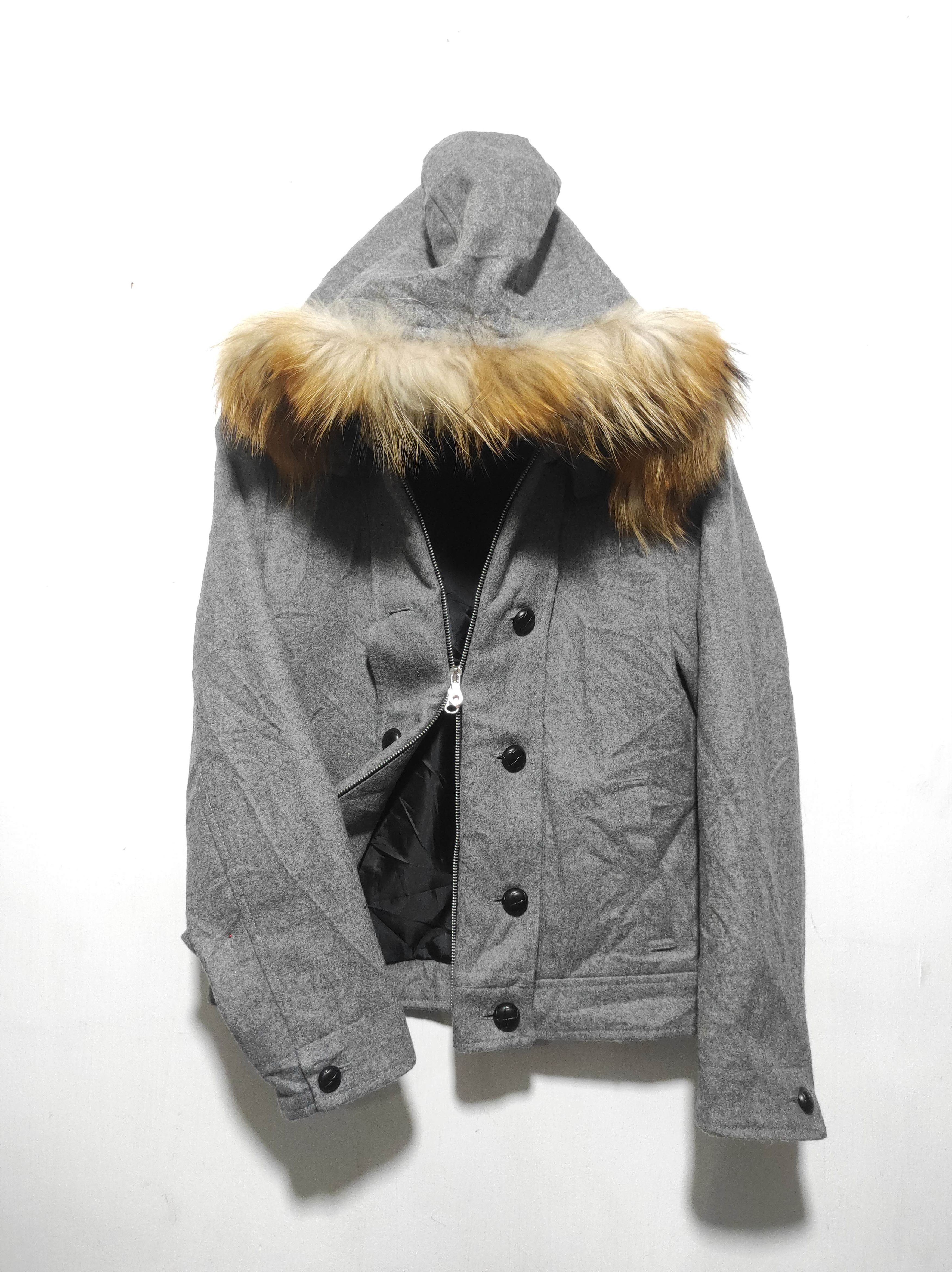 Michel Klein Michel Klein Wool double Zip Fur Hoodie Jacket Size US S / EU 44-46 / 1 - 12 Thumbnail